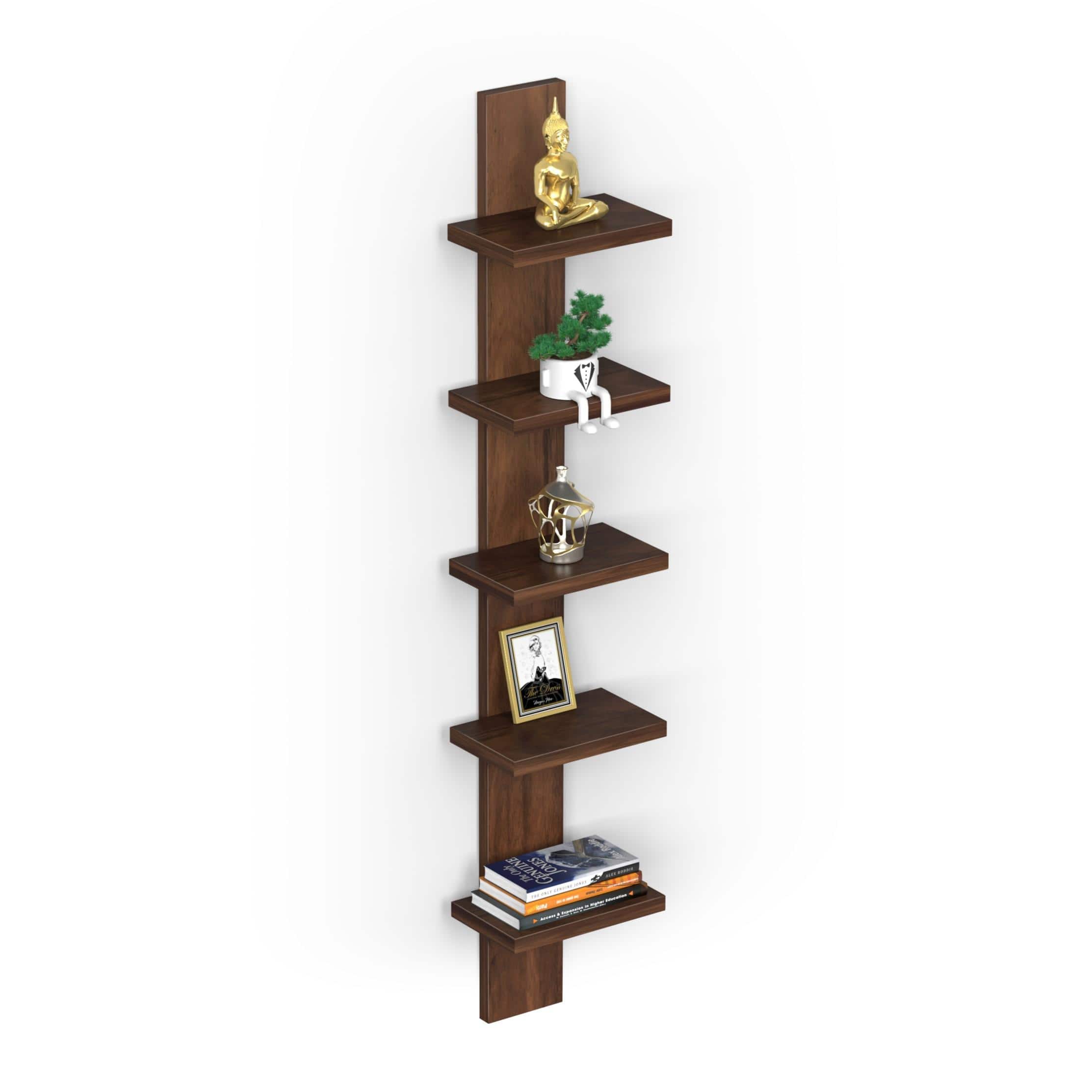 Louis Engineered Wood Wall In Brown Maple Finish