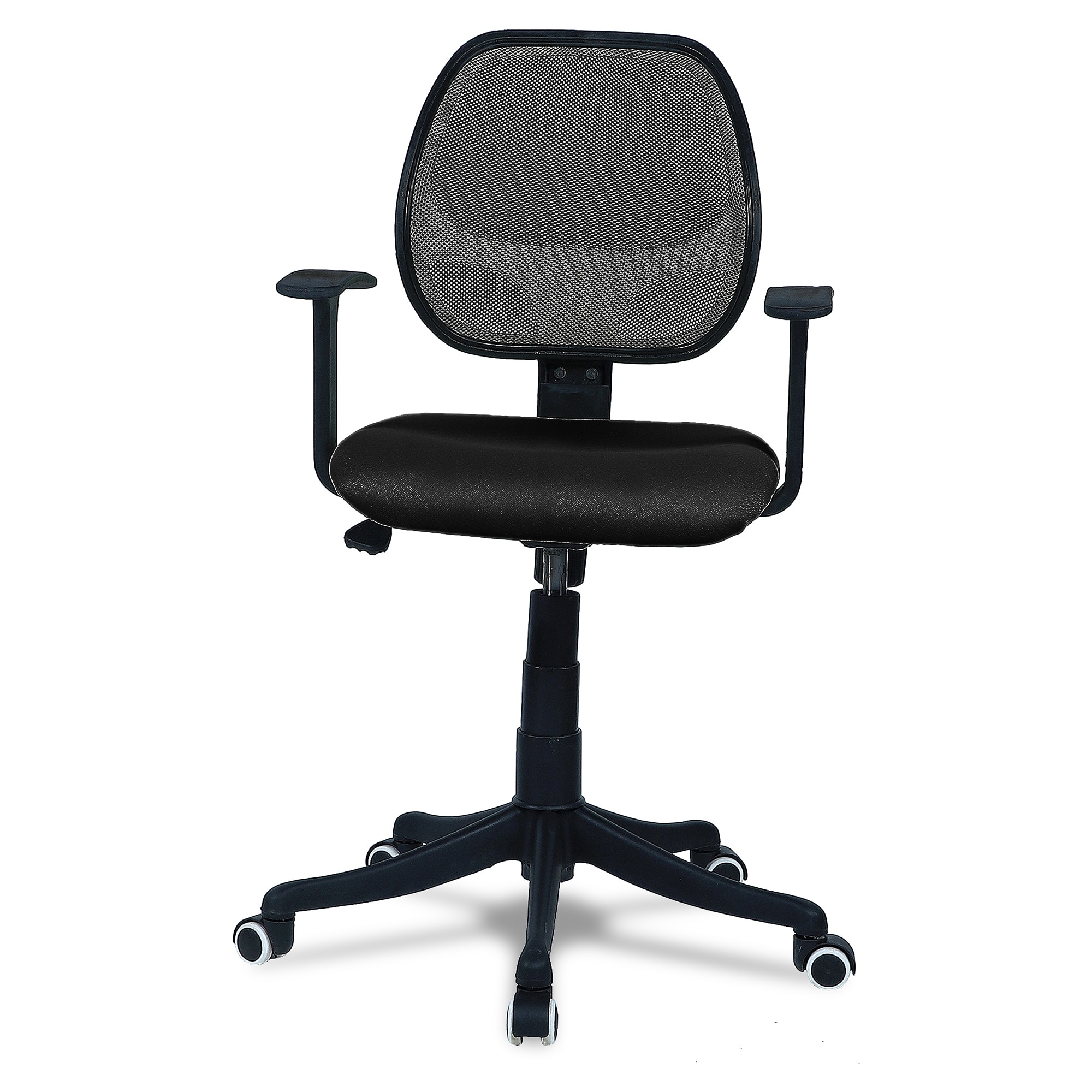 Jaazza Low Back Ergonomic Chair in Black Colour