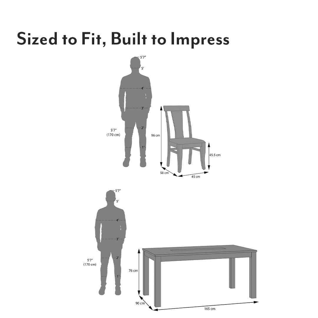 Brighton Xl 6 Seater Dining Table With Fabio Dining chair Set