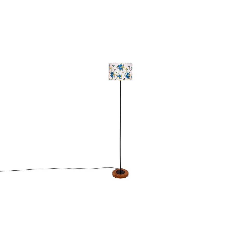 Etta Multicolour Cotton Shade Floor Lamp