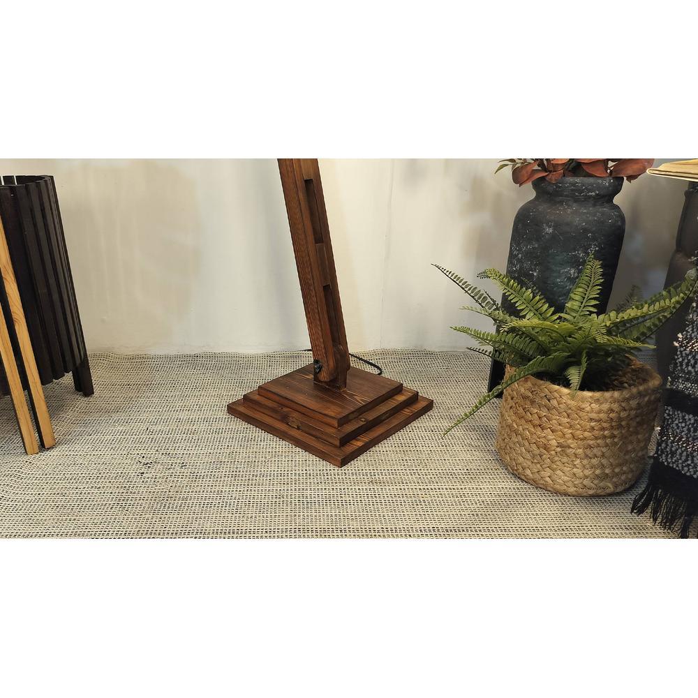 Fisher Beige Jute Floor Lamp with Beige Jute Base