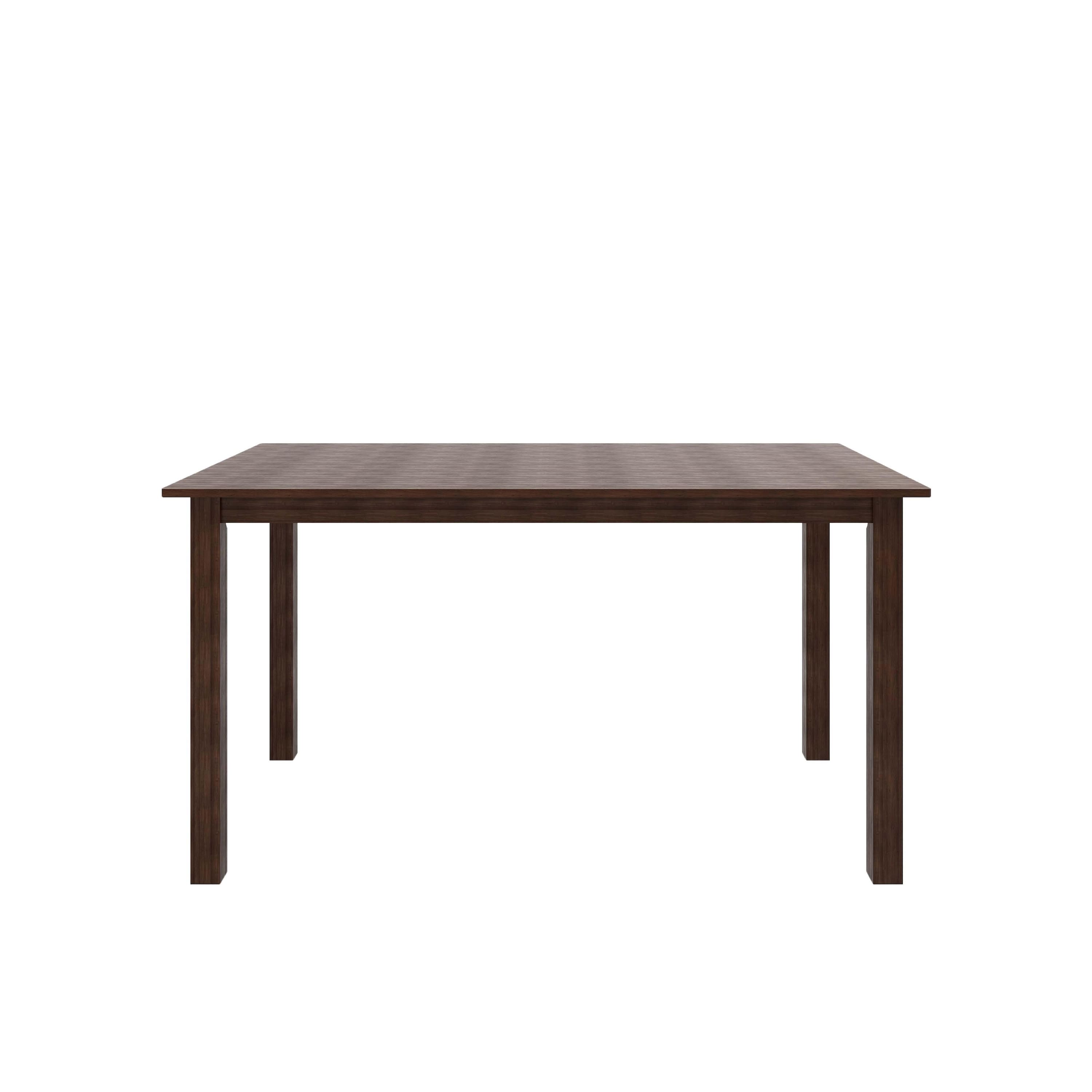 Seattle Starter Dining Set 1+4 (Rubberwood, Dark Cappuccino Finish)