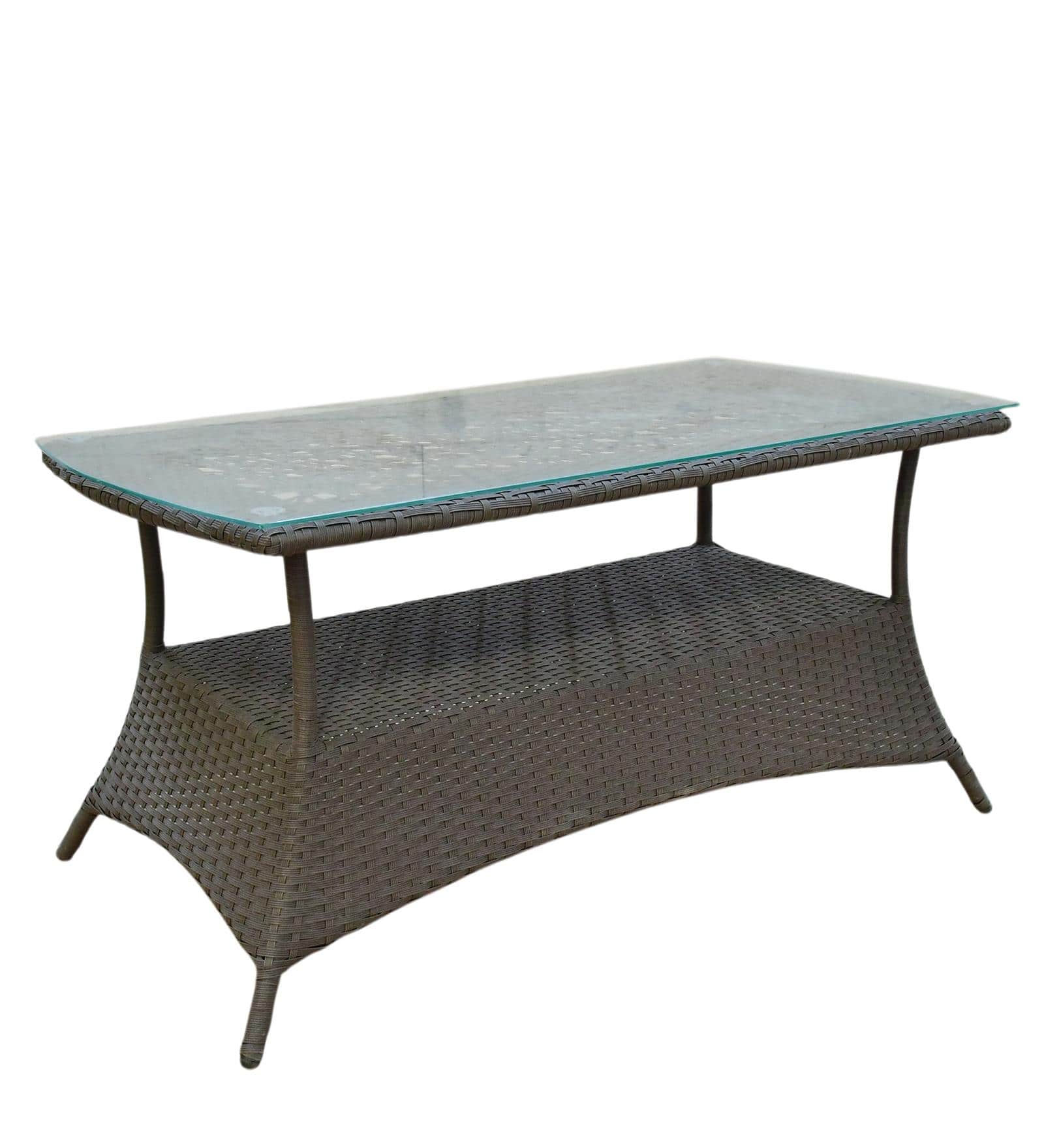 Dijon 2+1+1 Seater Wicker Sofa Set in White Colour