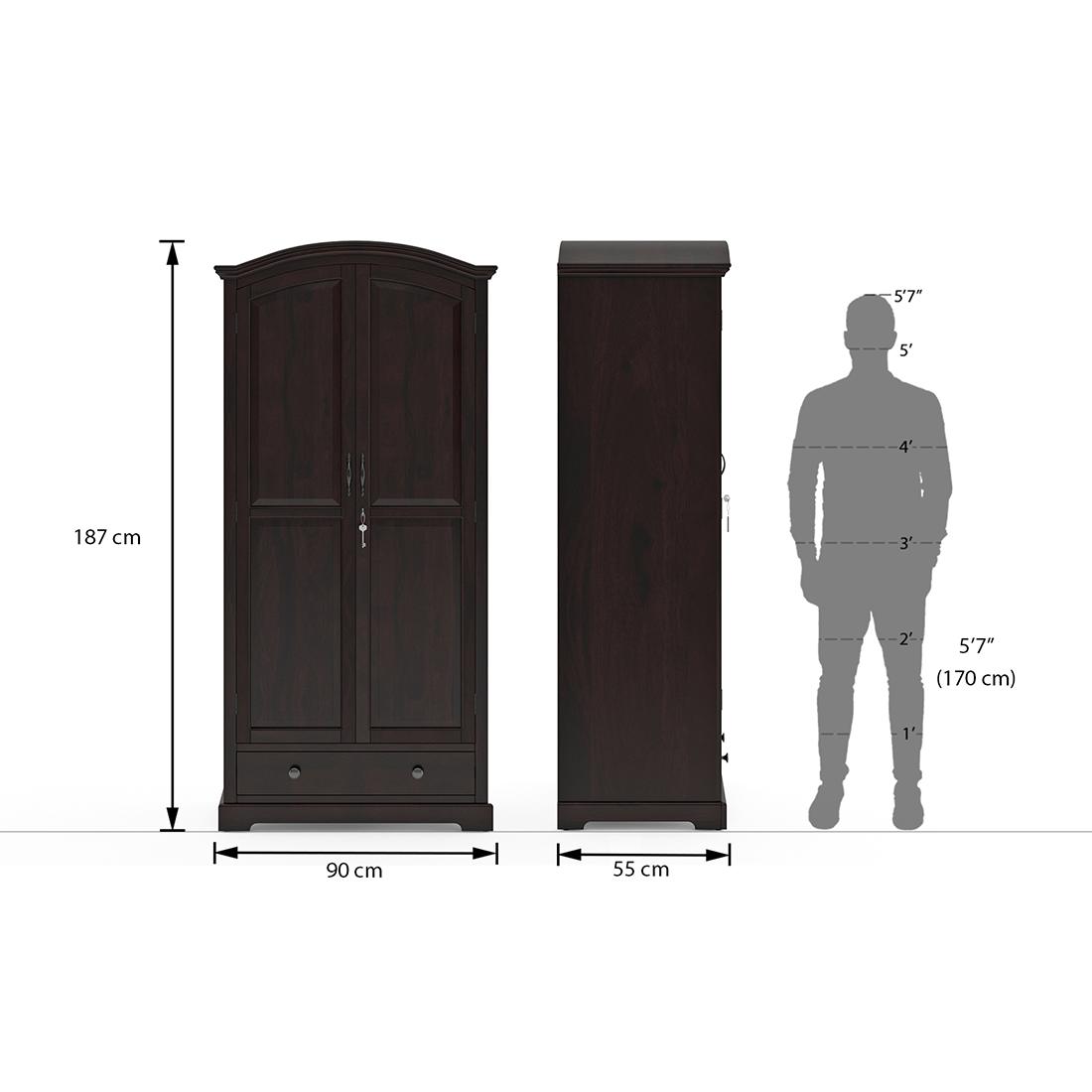 Alexandra Wadrobe in Mahogany Finish