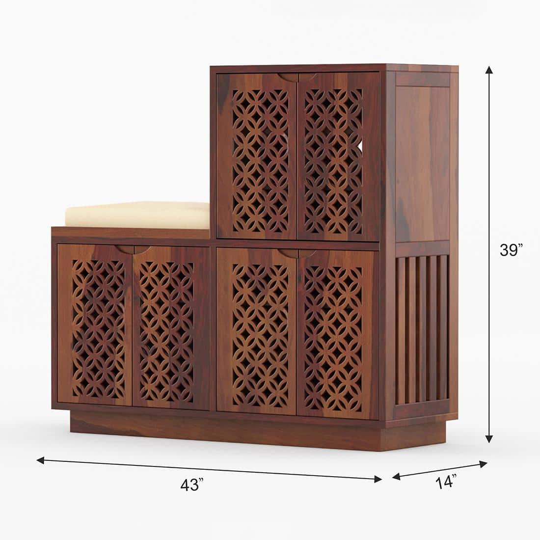 Claire Shoe Rack Of 25 Pairs In Provincial Teak Color