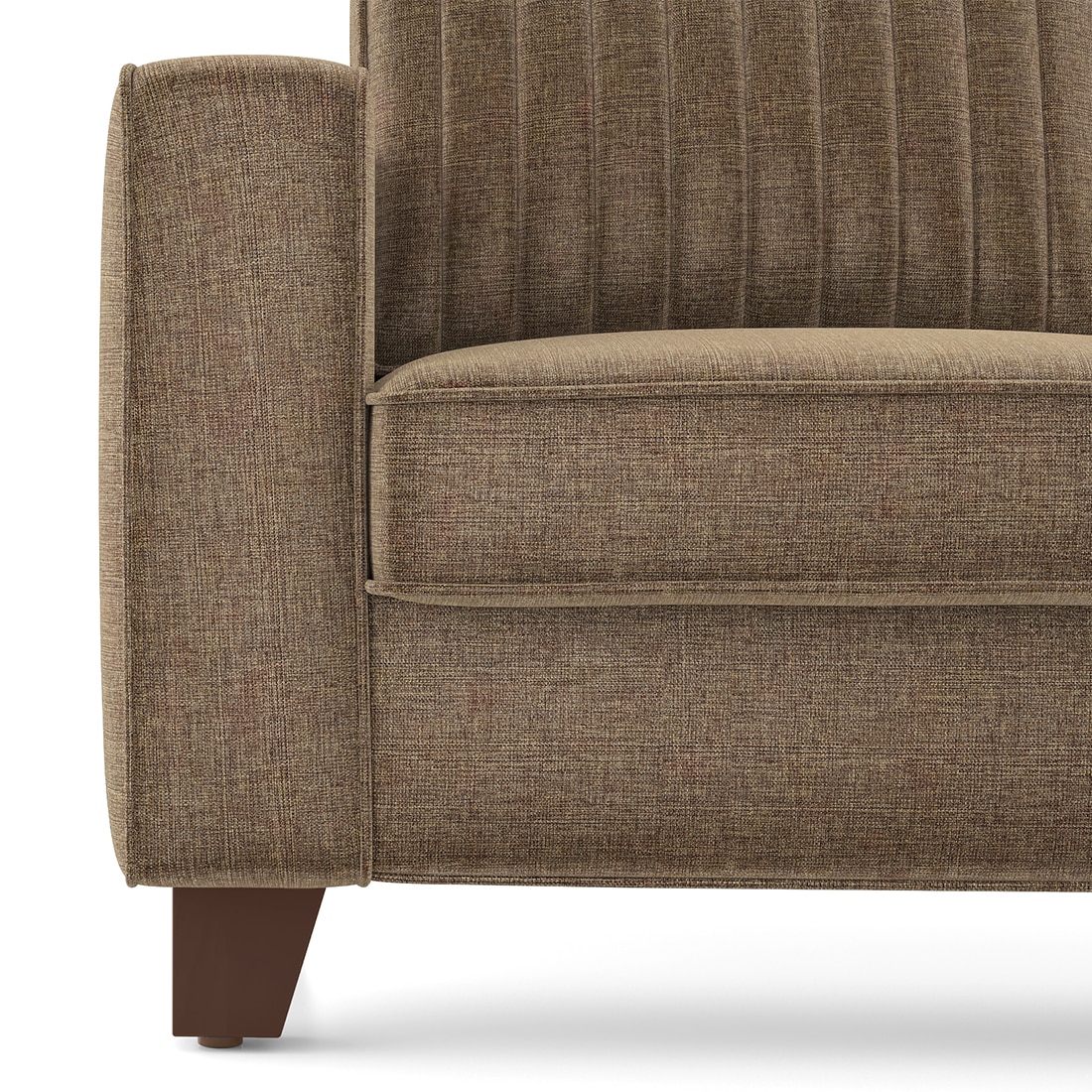 Apollo Neo 3 Seater Fabric Sofa in Dune Colour (Back Height : Regular, Cushion Type : Soft)