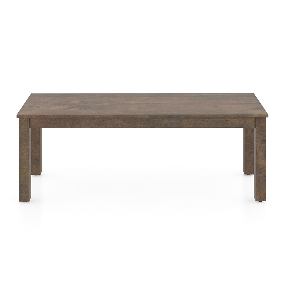 Atlas Solid Wood Bench In Danish Walnut Finish