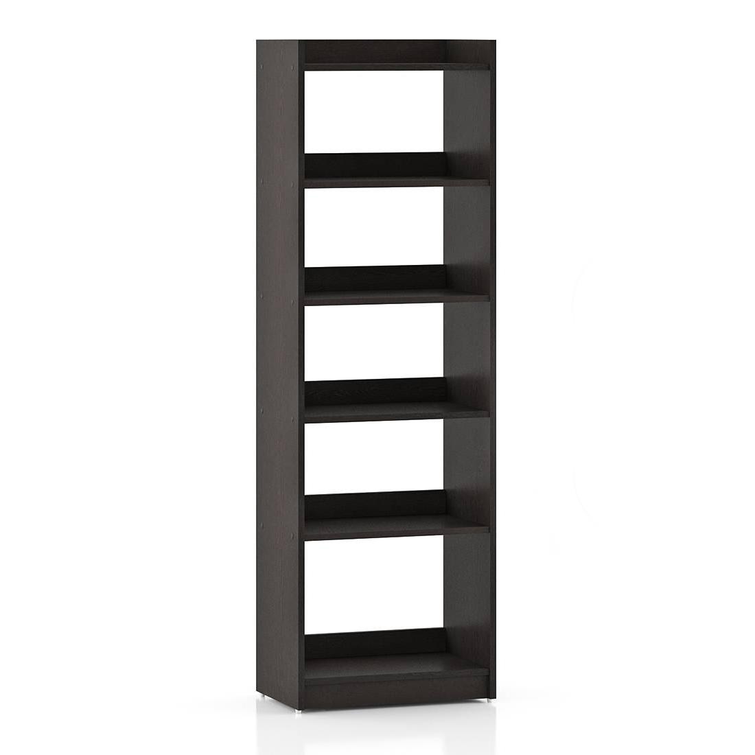 Megan Engineered Wood Bookshelf in Dark Wenge Finish