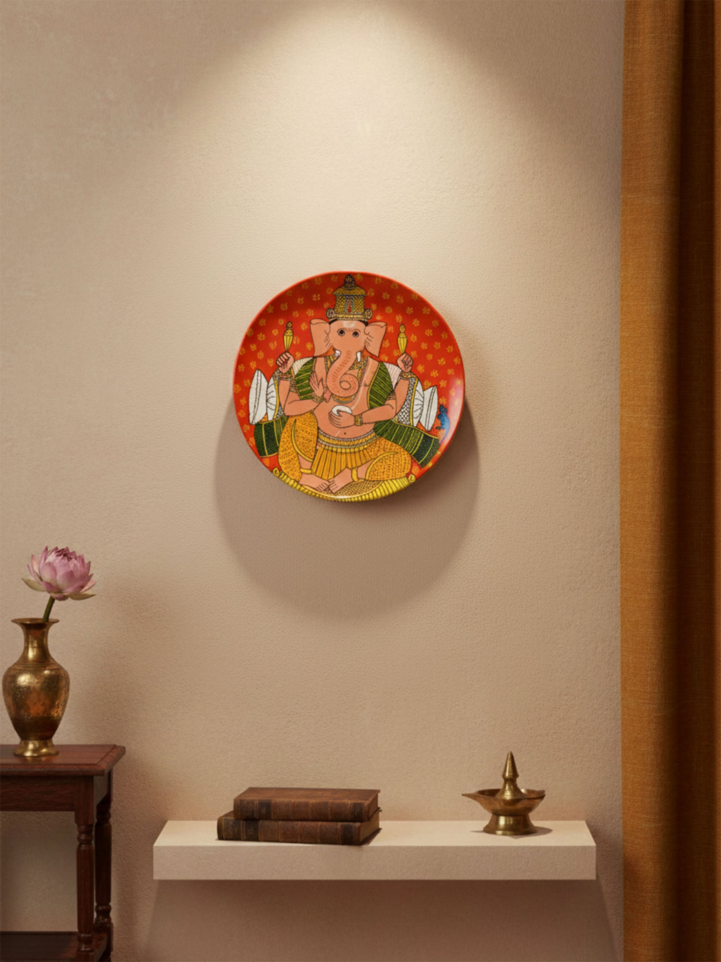 Ganesha Wall Cheriyal Display Plate