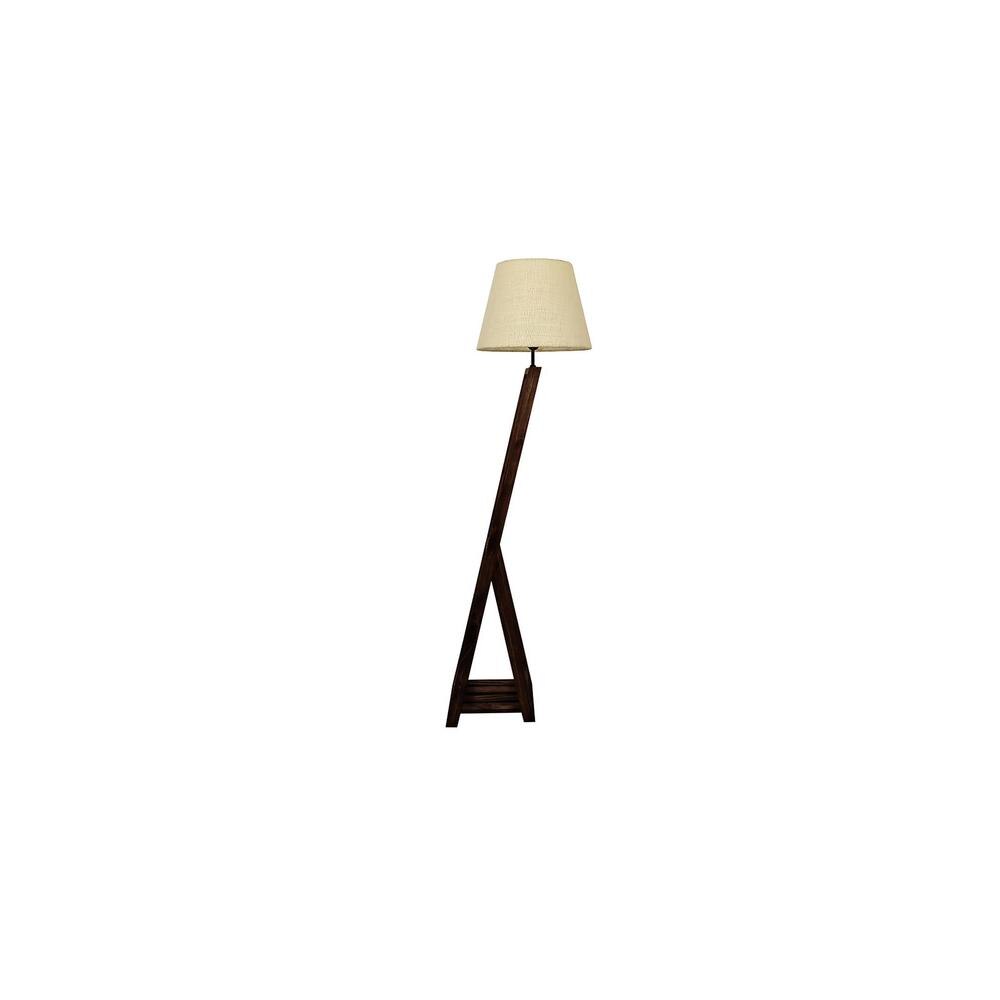 Bezalel Beige Jute Floor Lamp with Beige Jute Base