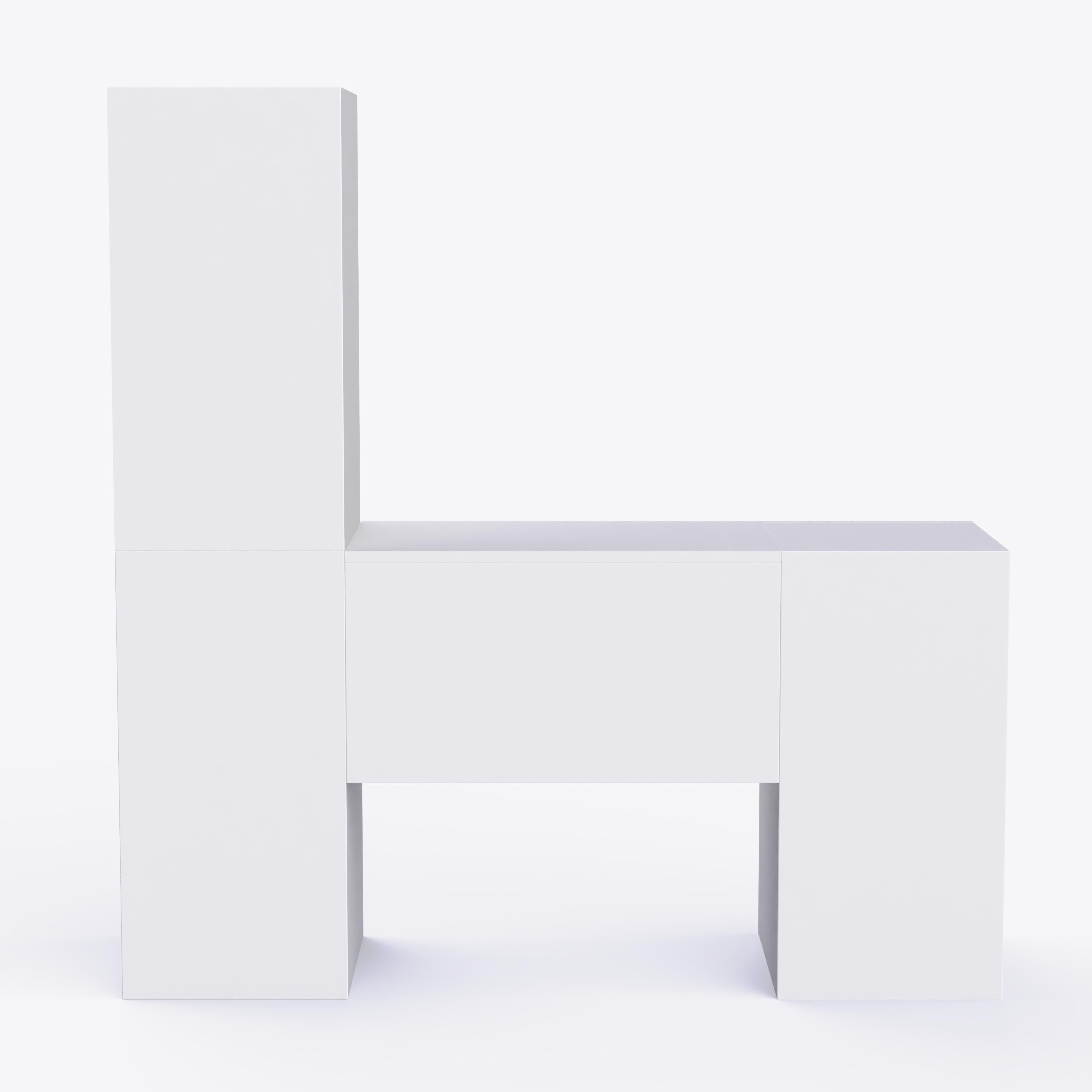 Joy Ride Study Table In White Colour