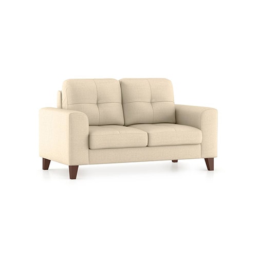 Verona Essential 2 Seater Fabric Sofa in Pearl Colour - Urban Ladder
