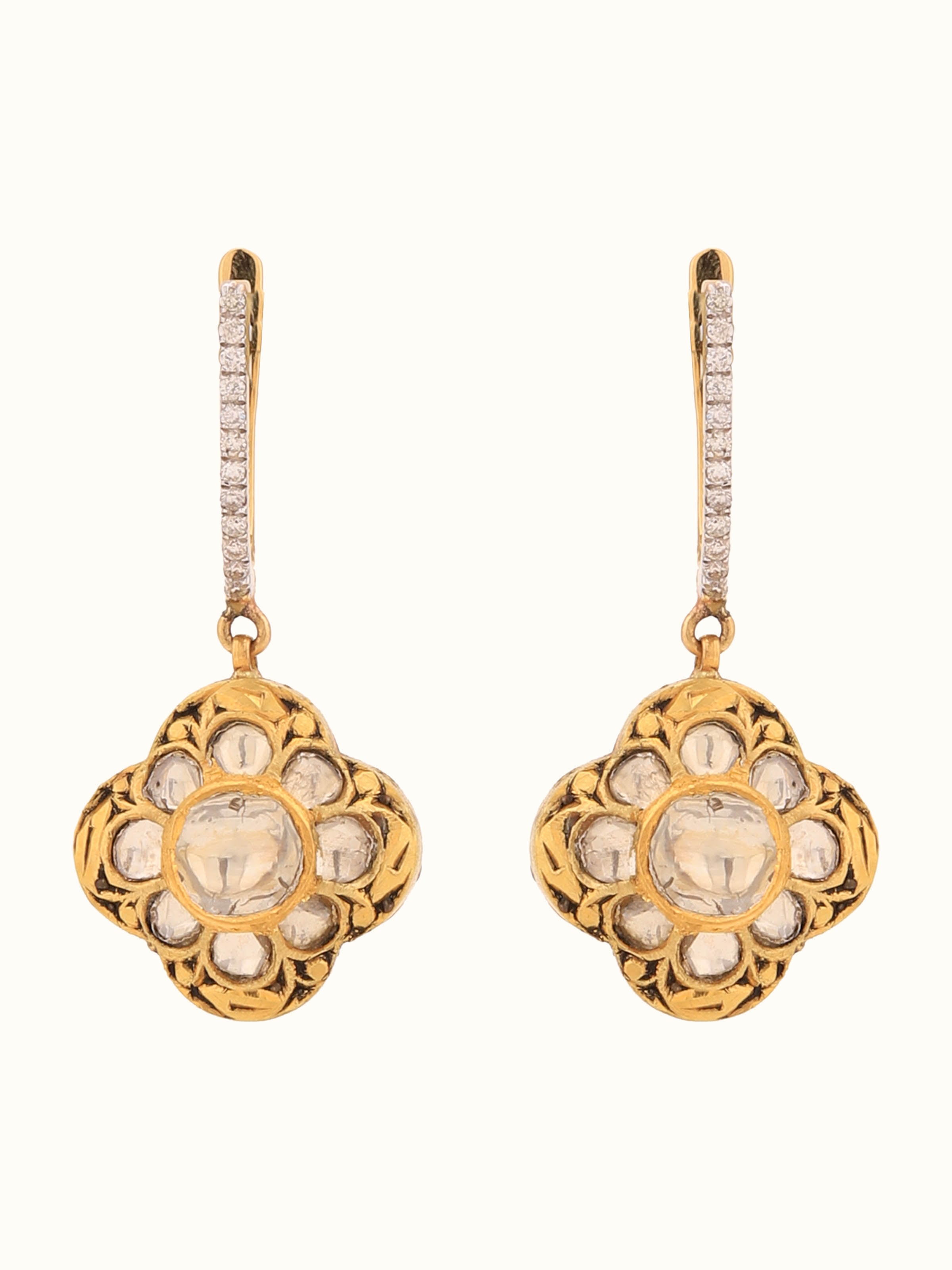 Partash 18 Karat Gold Drop Earrings