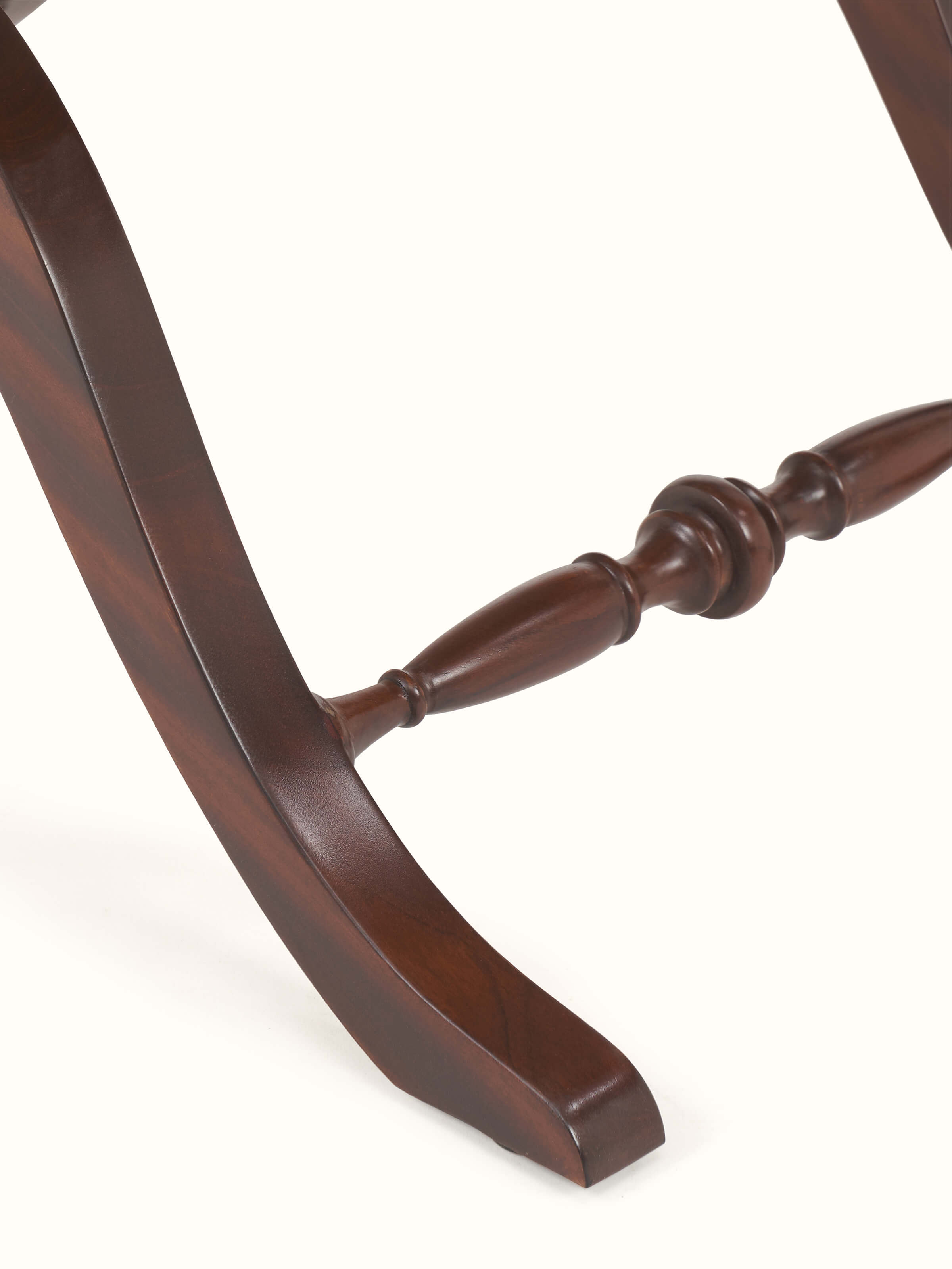 Mahagony Wood & Cane Bench