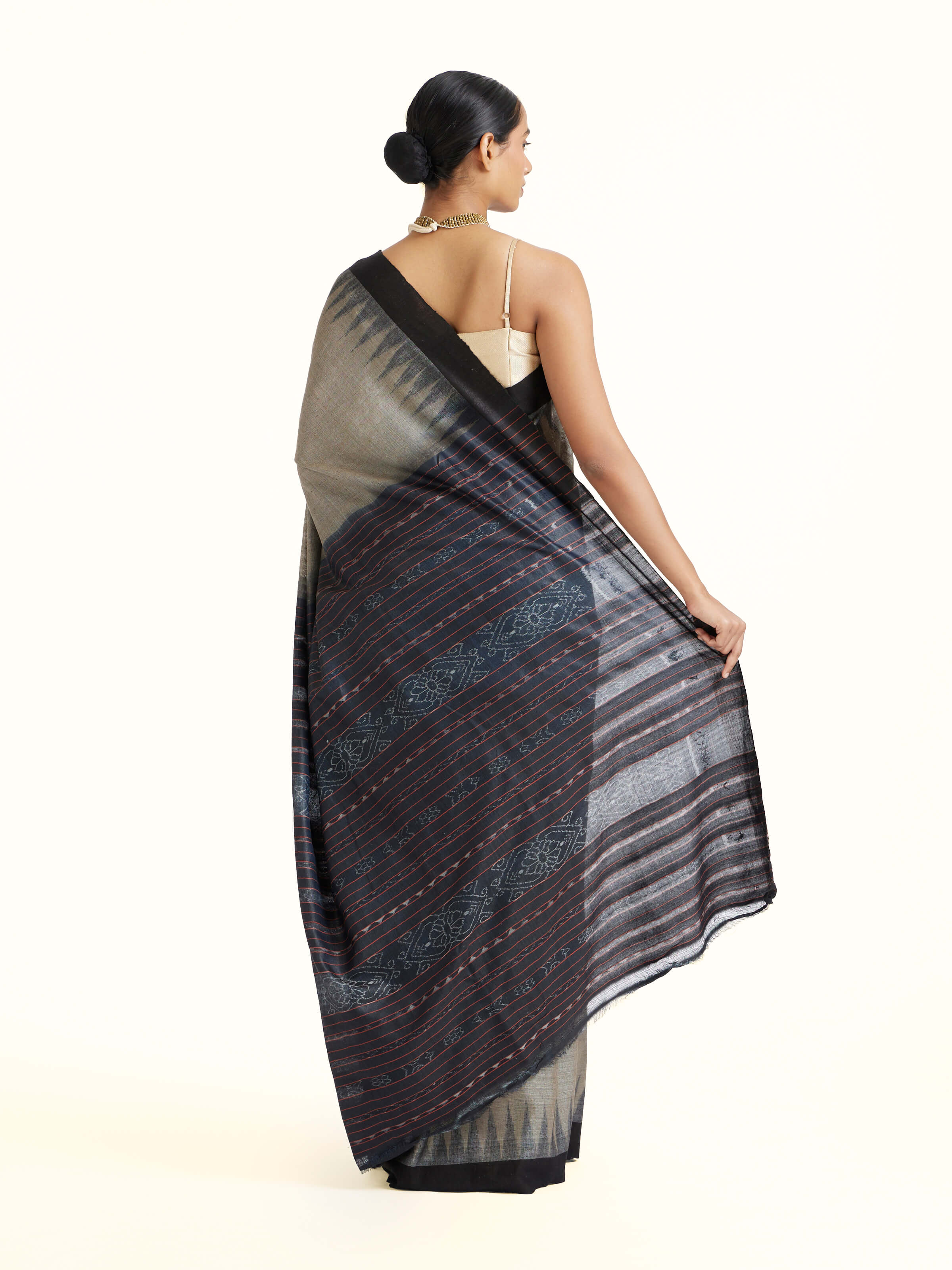 Green Tussar Silk Odisha Ikat Saree