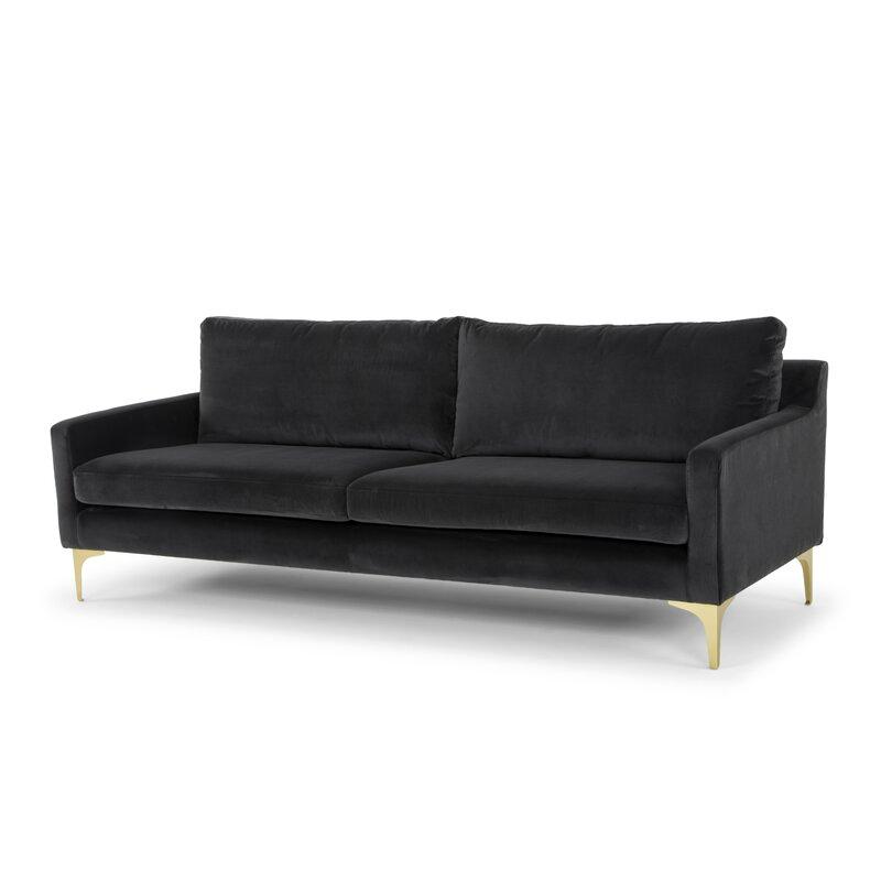Velore Fabric Sofa (Black)