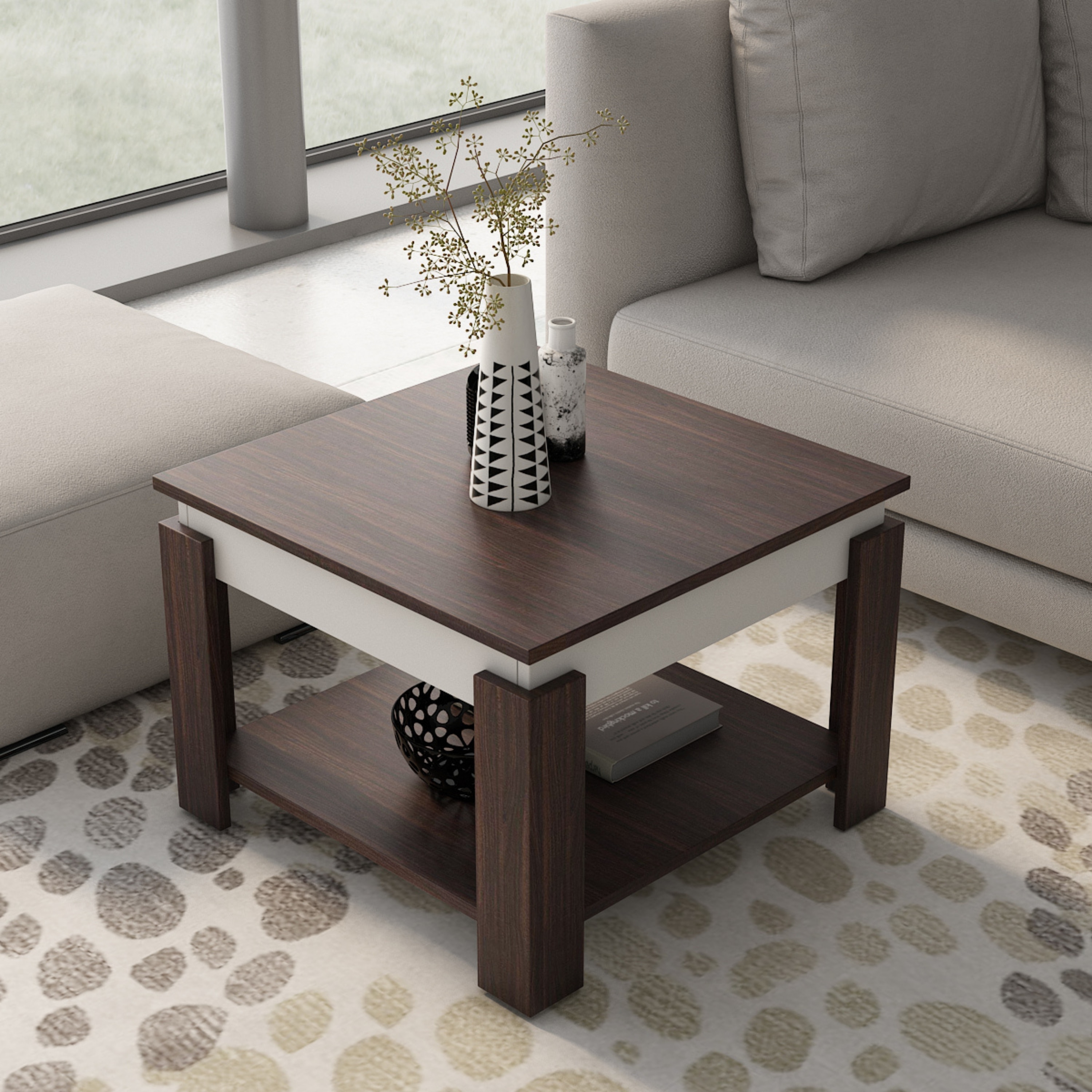 Alex Centre Table Choco Walnut - A Globia Creations