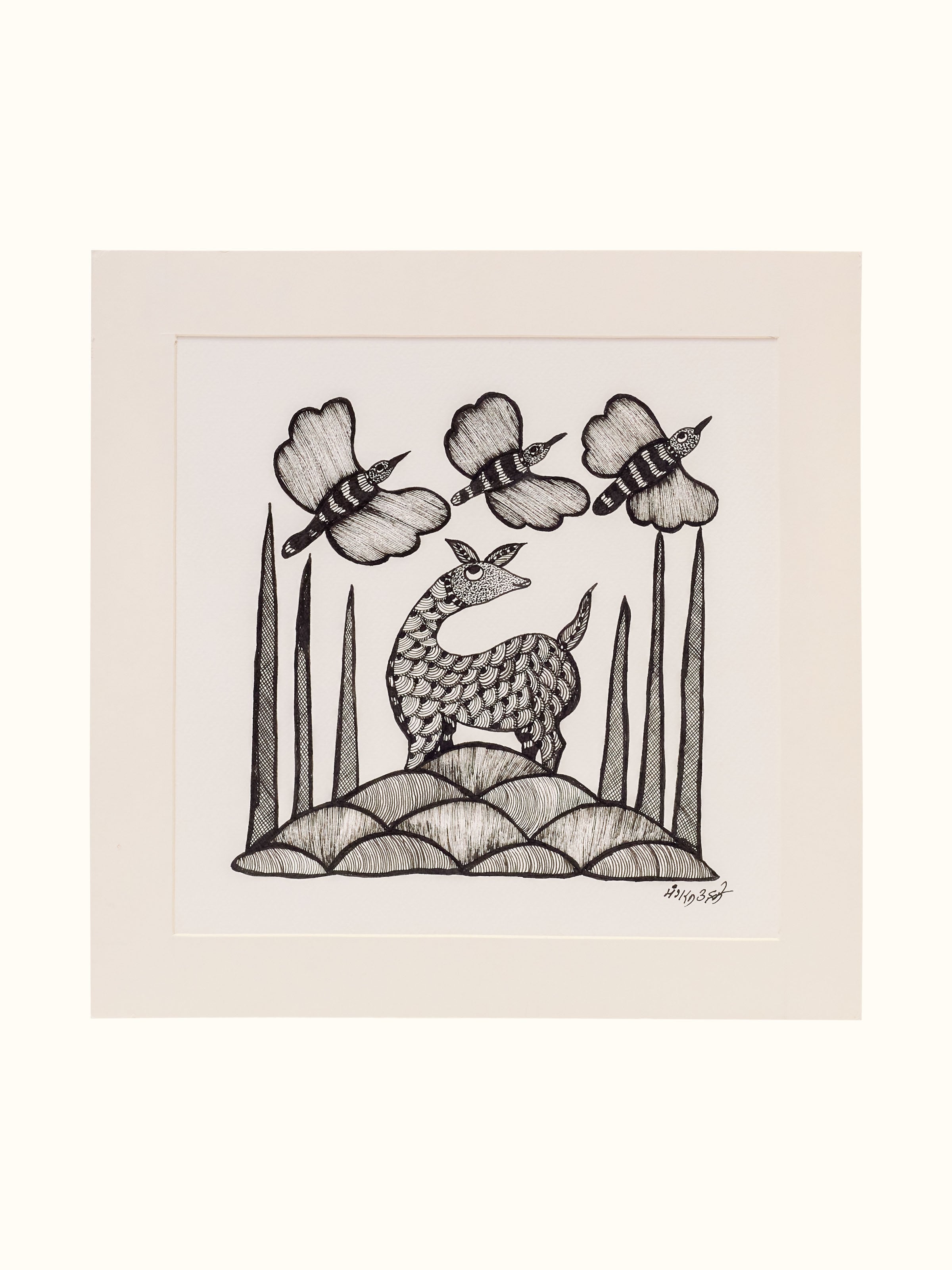 Forest Companions Gond Art