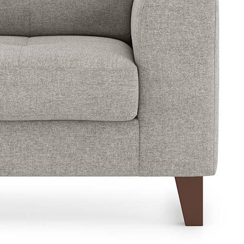 Verona Essential 3 Seater Fabric Sofa in Vapour Grey Colour