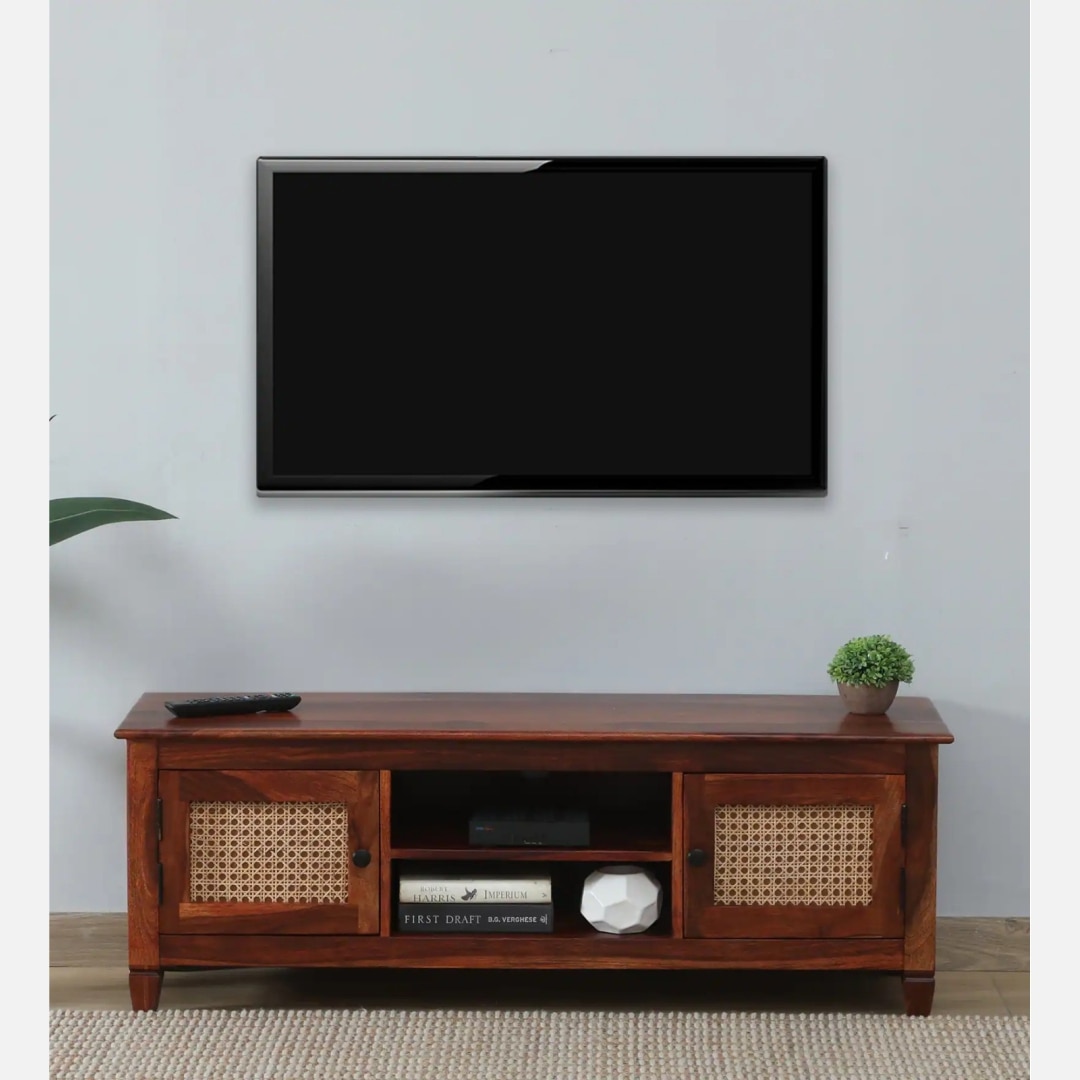 Karen Sheesham Wood Tv Unit - Interior Valley