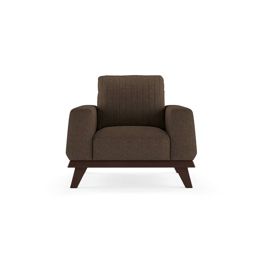 Granada Essential 1 Seater Fabric Sofa in Mocha Colour - Urban Ladder
