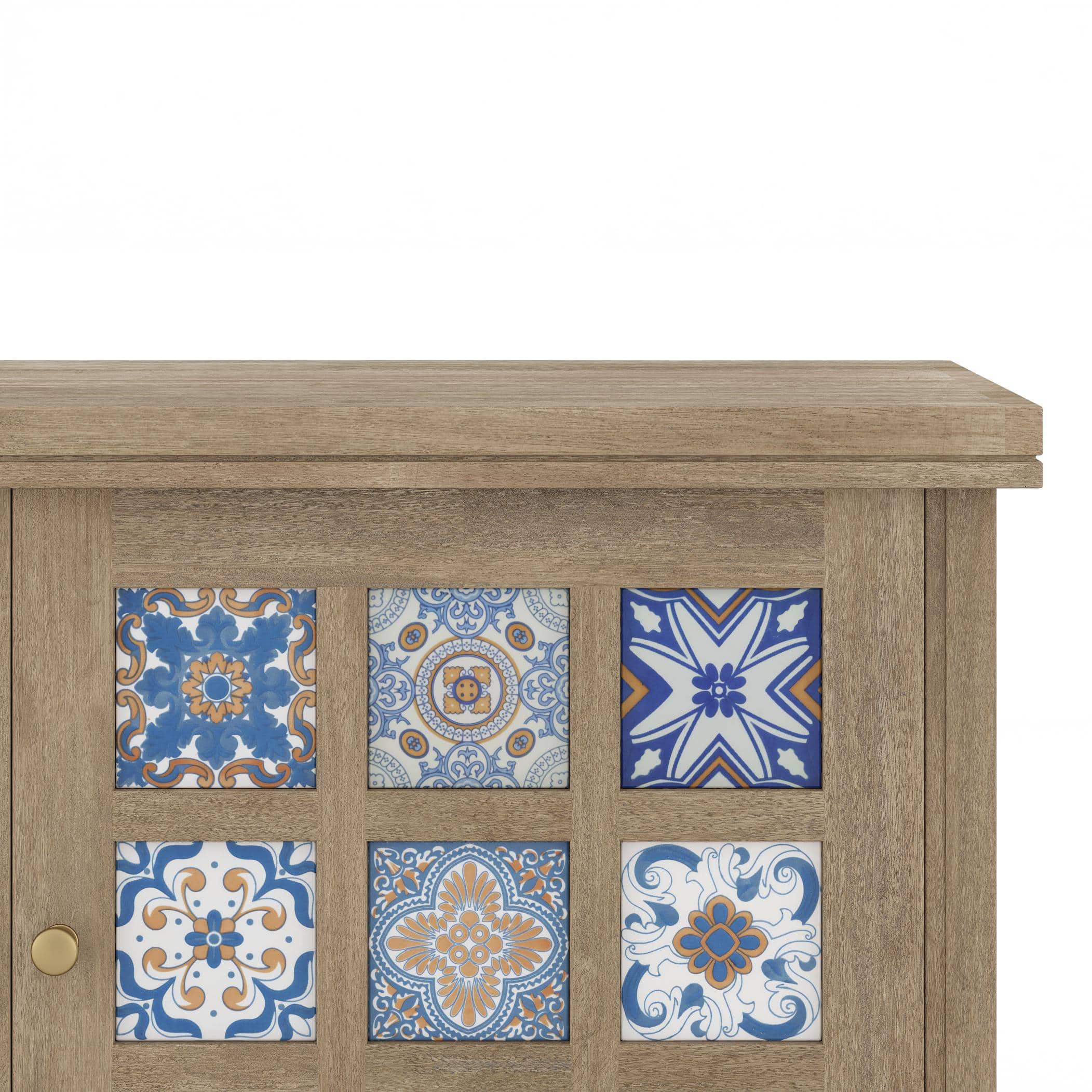 Azul Solid Wood TV Unit in Brushed Bali Oak Finish