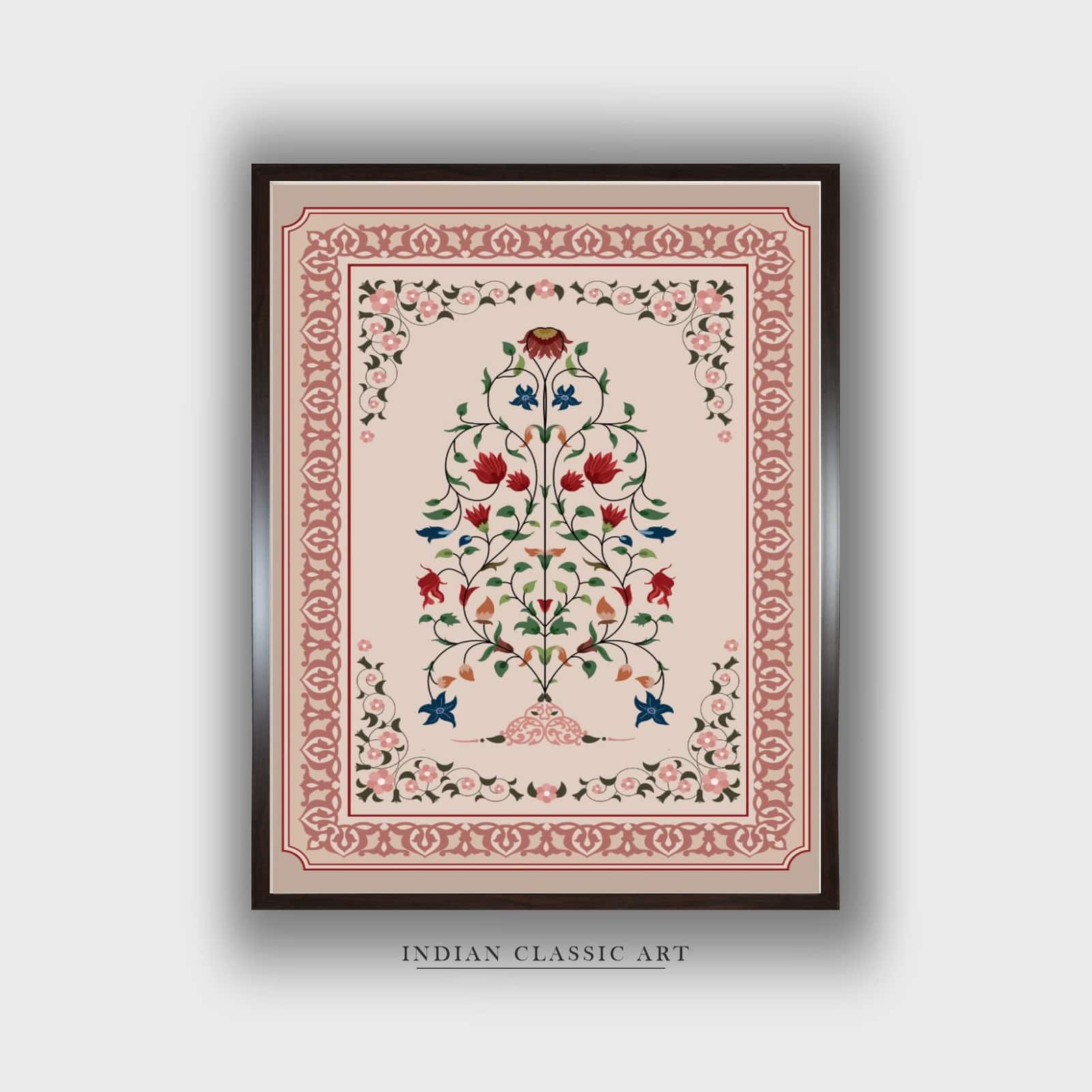 Folk Canvas Wall Prints Canvas Wall Prints Set of 1 Multicolor Matte