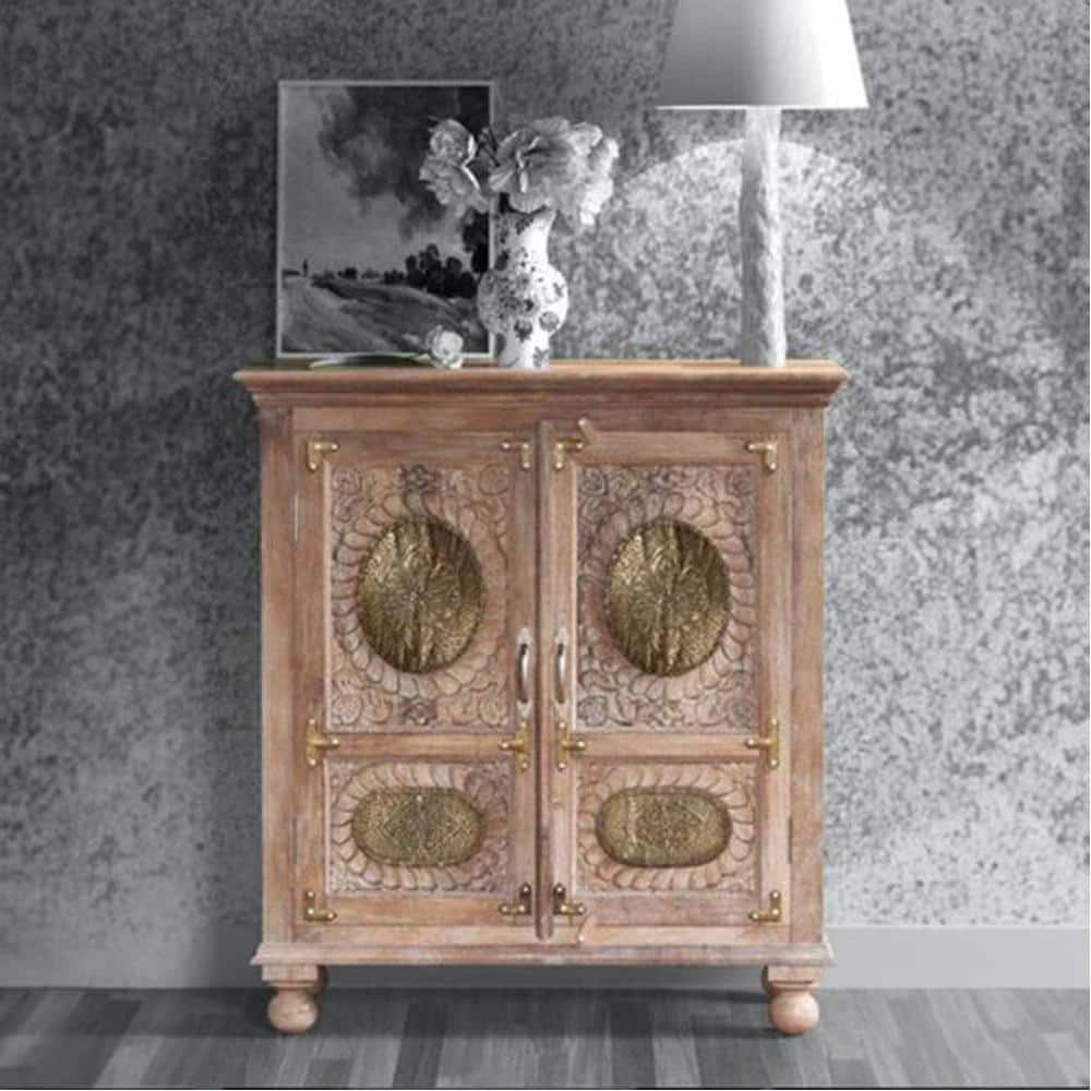 Tyne Solid Wood Bookshelf In White Finish