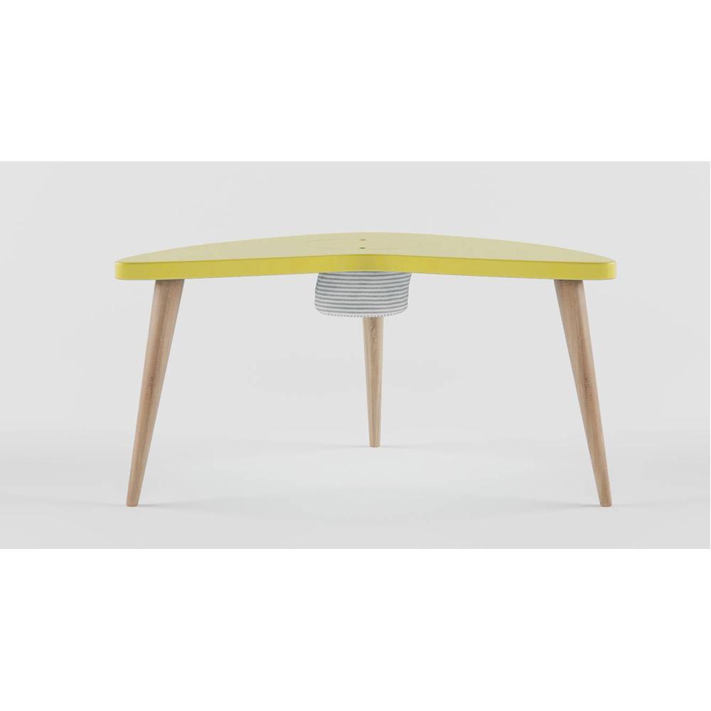 Boomerang Table Storage - Yellow