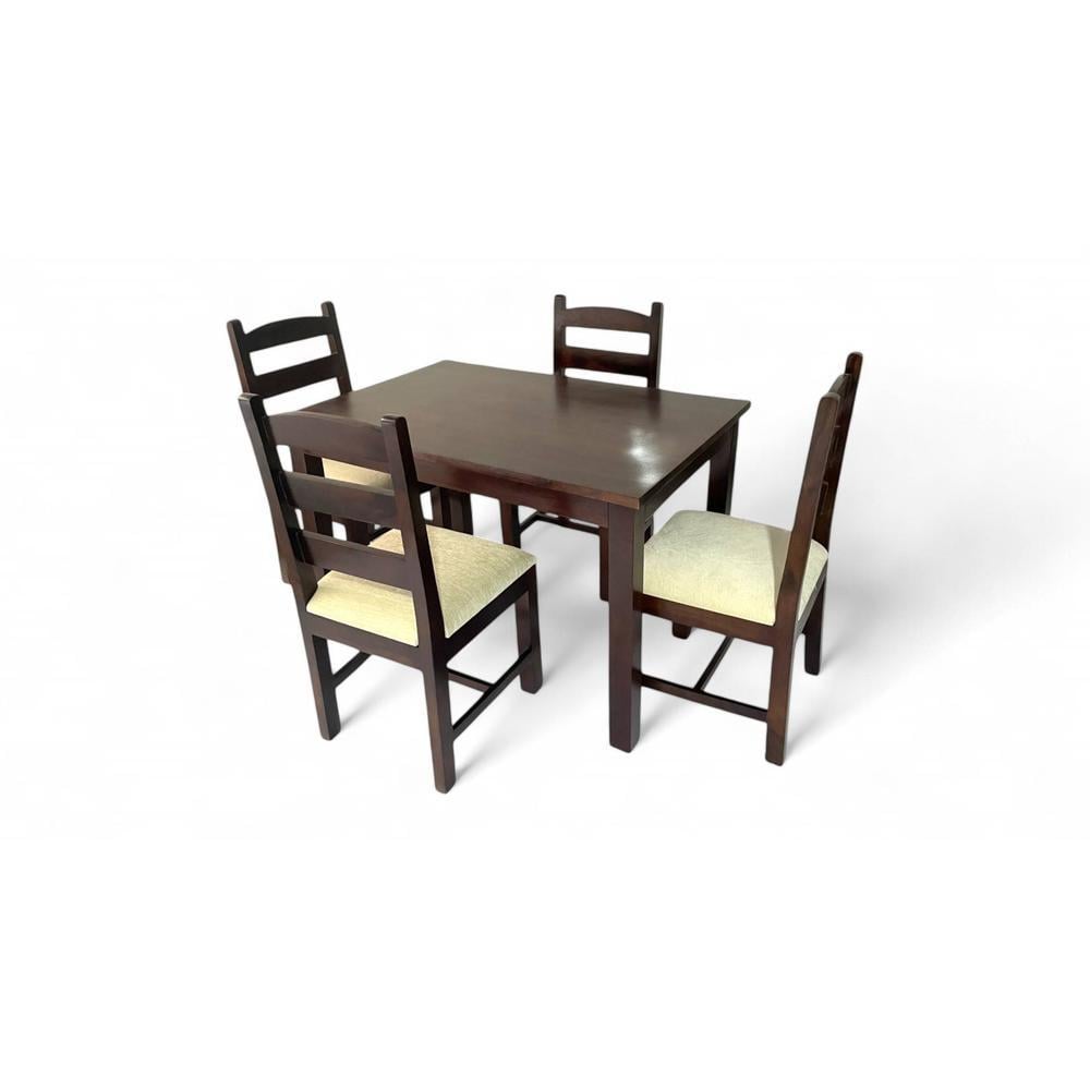 Oakmont Sheesham Wood Accent 4 Seater Dining Table Set