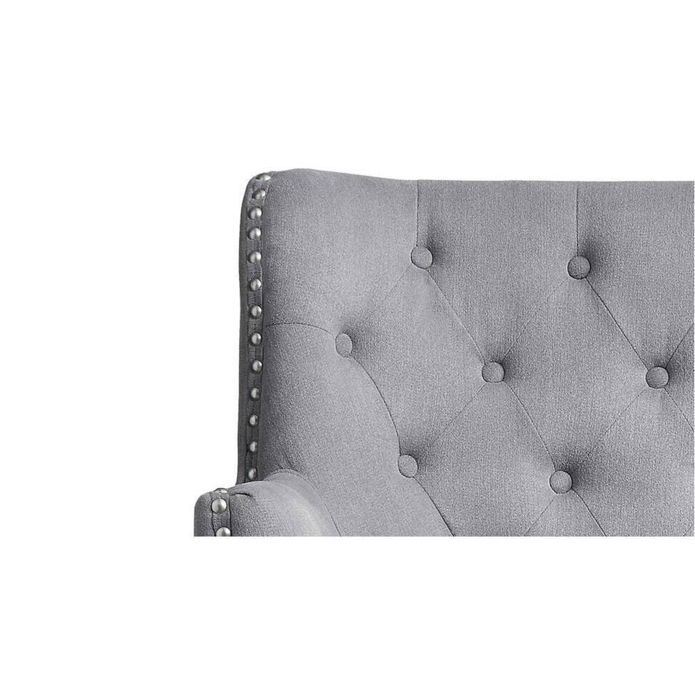 Brogen Accent Chair in Grey Colour