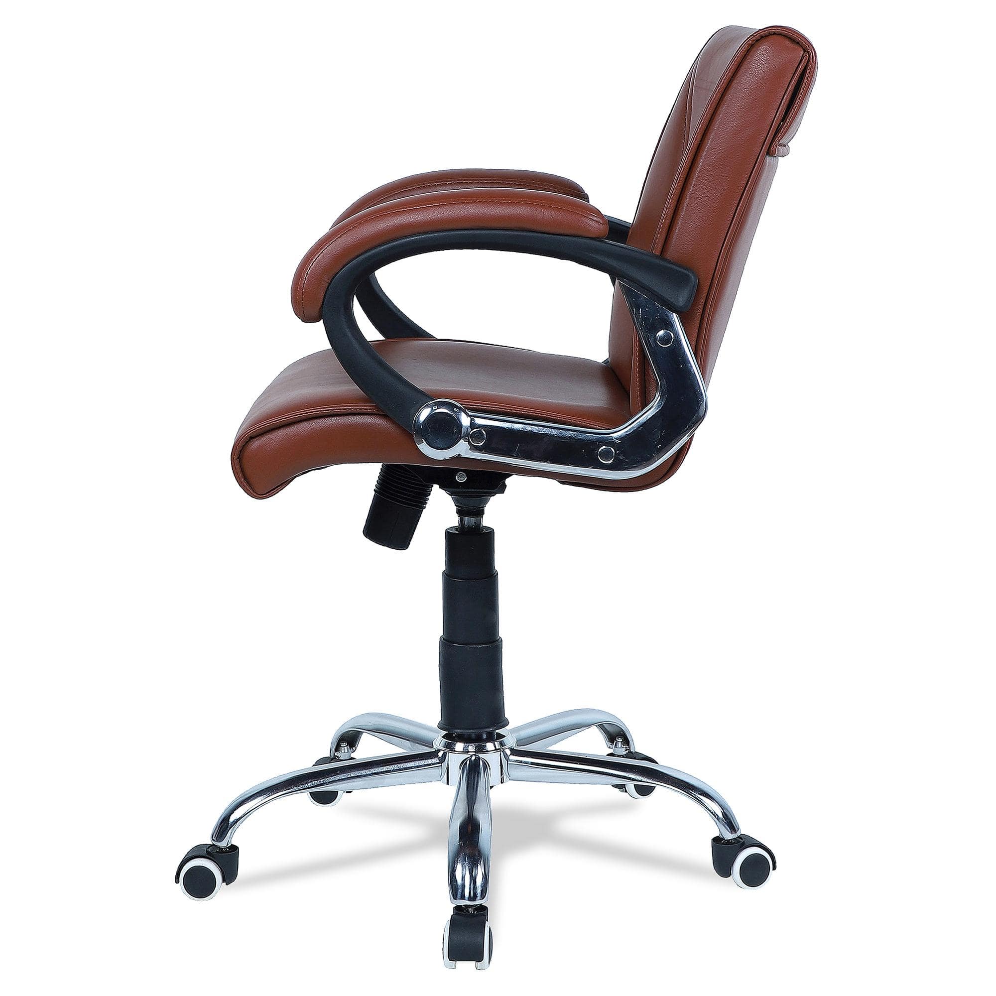 Liieancoinn Mid Back Executive Chair in Ten Brown Colour