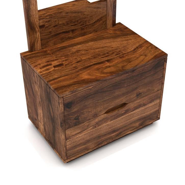 Zephyr Solid Wood Dressing Table in Teak Finish