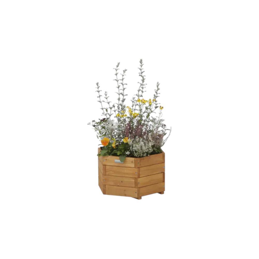 Wood Deco Hexagon Planter 45cm
