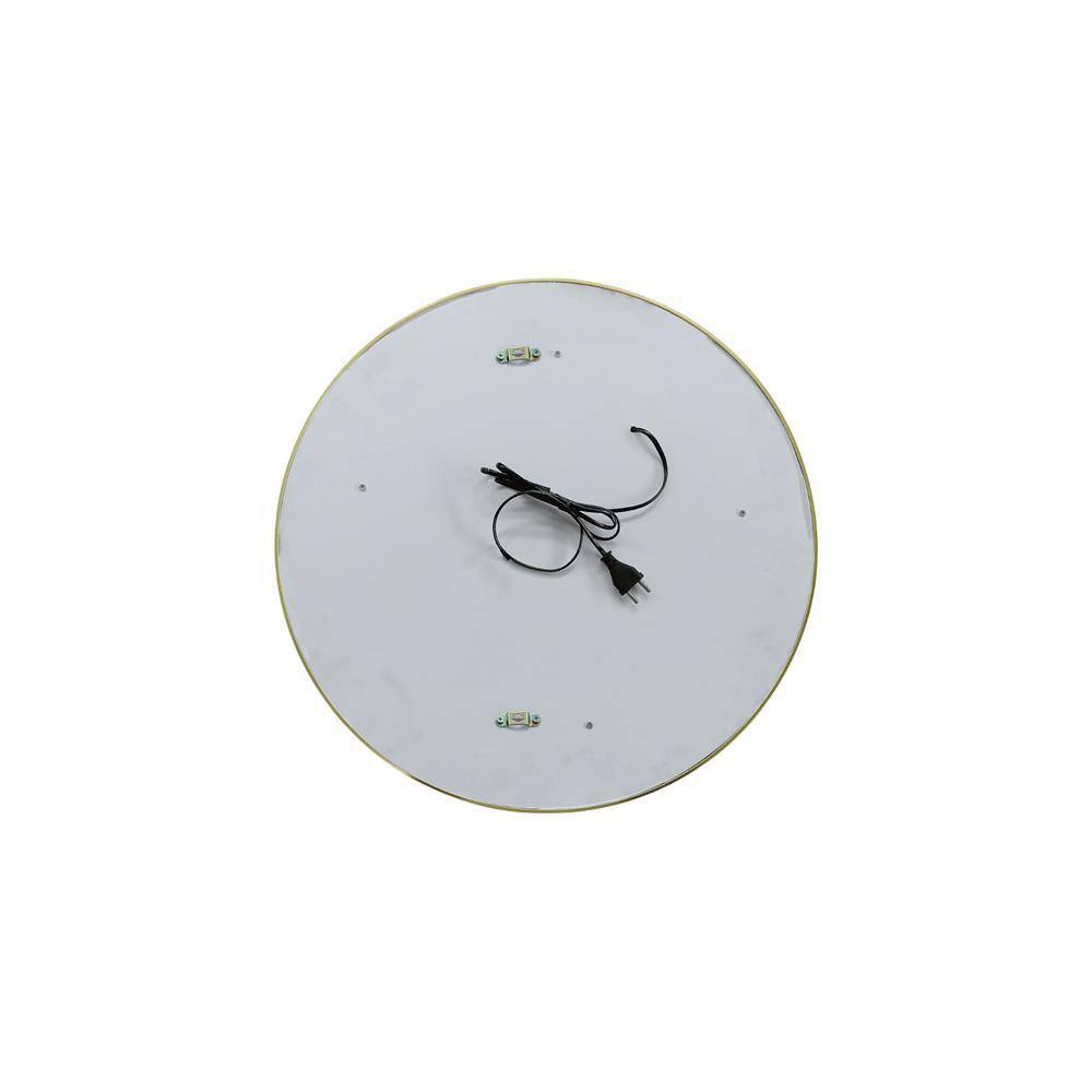 Aluminium LED Circle Decorative wall mirror by elegant arts and frames (Mirror size 800 mm)