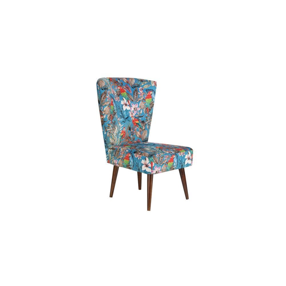 Cristan Solid Wood Lounge Chair In Multicolour