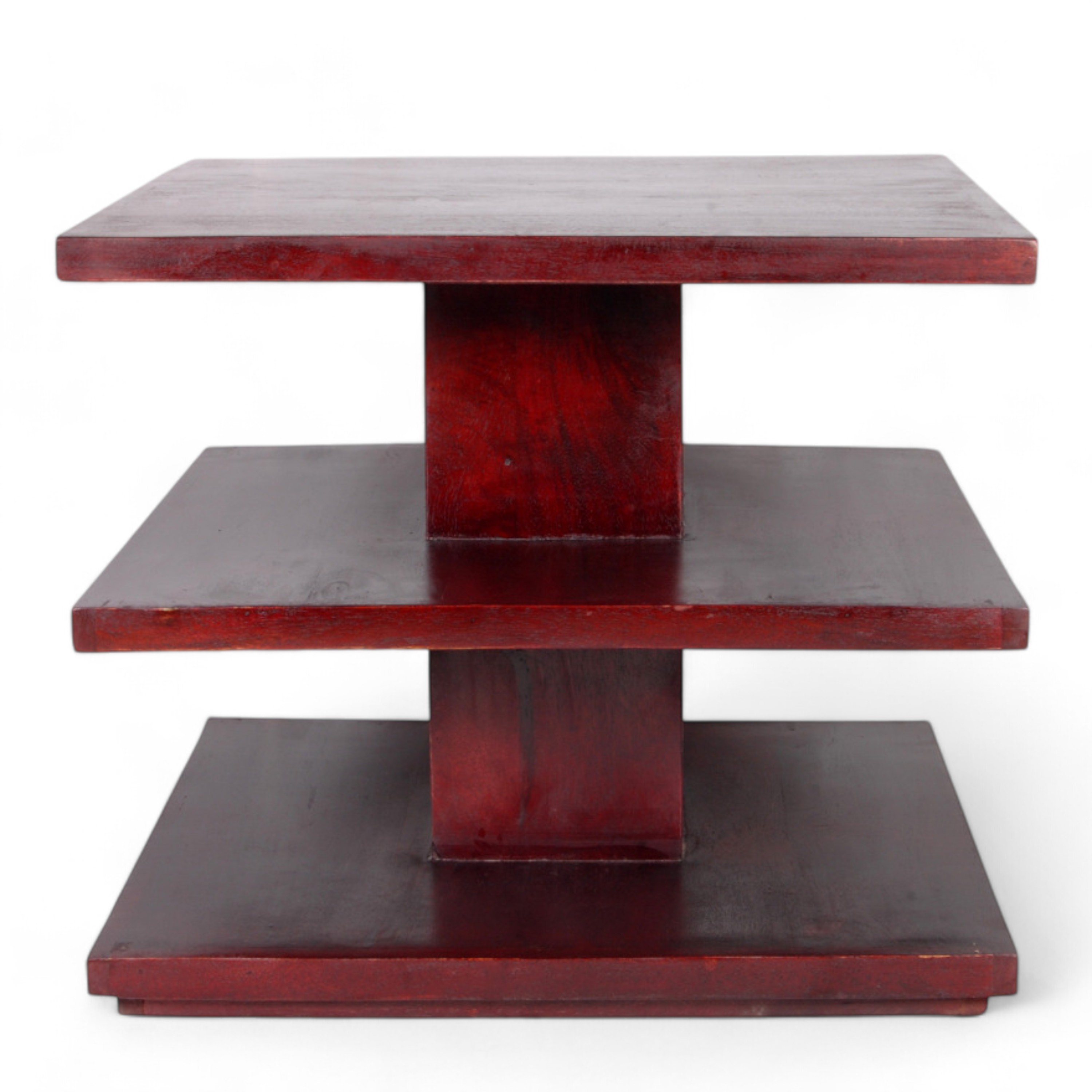 Thames Sheesham Wood Accent Square Coffee Table In Dark Walnut Finish