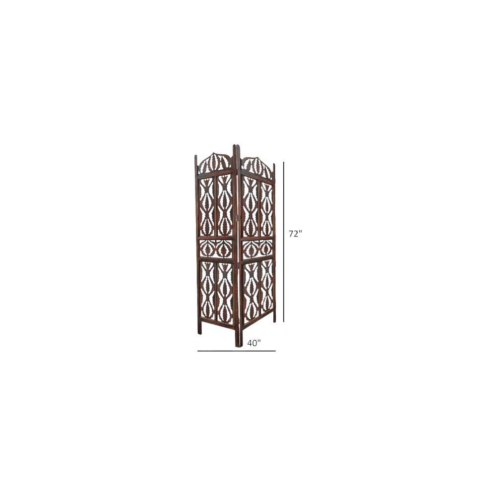 Taylin Solid Wood 4 Panel Room Divider