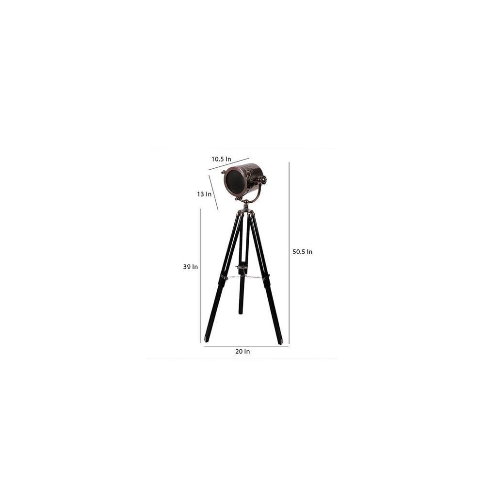 Leo Nickle Metal Shade Floor Lamp