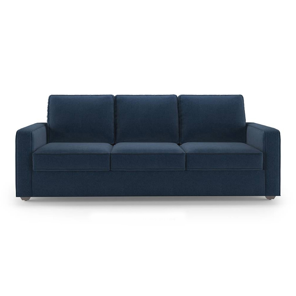Apollo Sofa Set (Colour : Lapis Blue, Cushion : Soft, Back Type : Regular, Seater : 3+1+1)