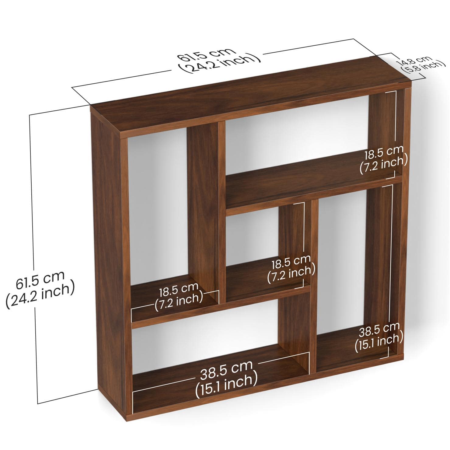Javis Engineered Wood Wall In Brown Maple Finish