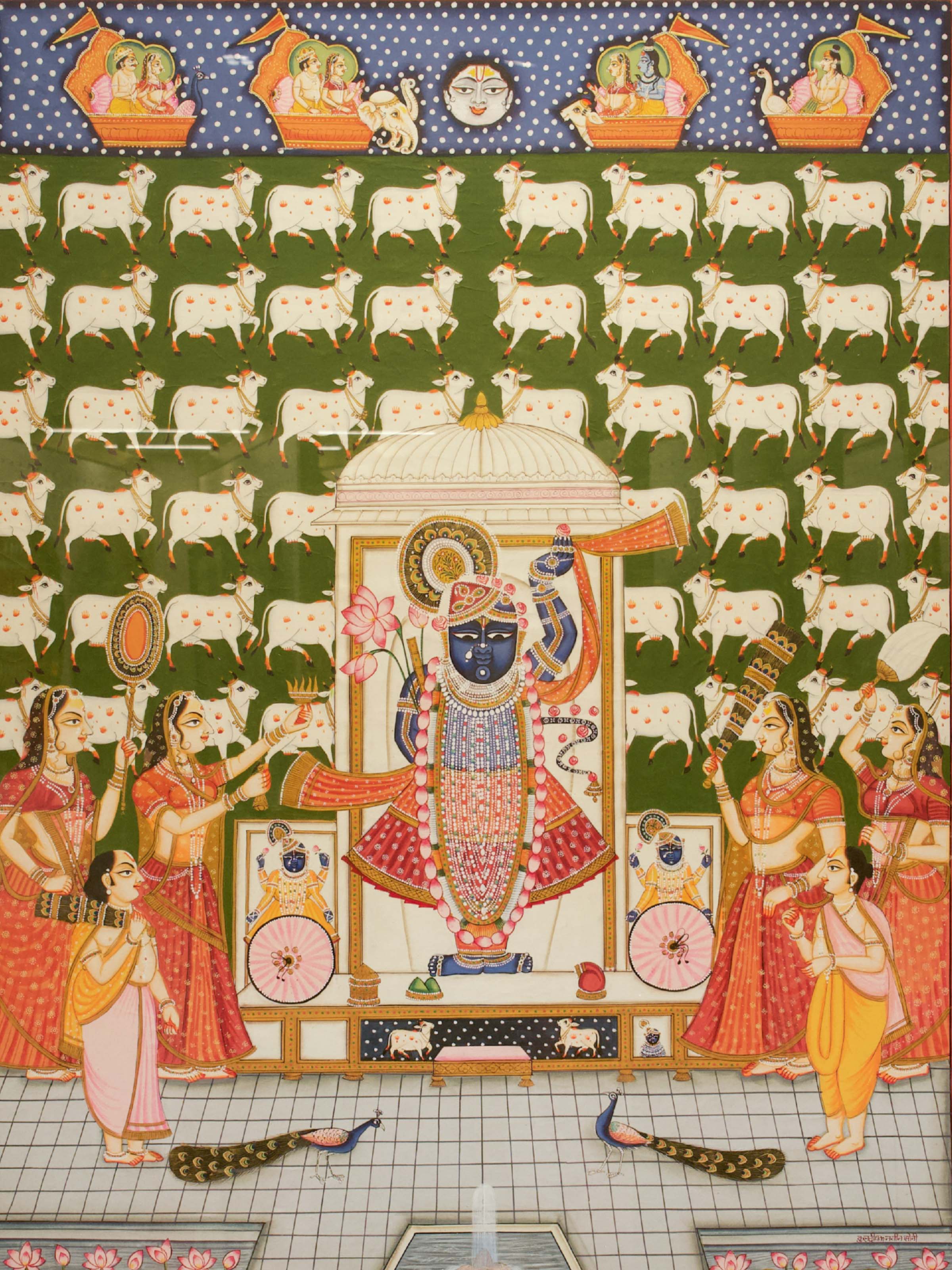 Shrinathji Aarti Pichwai Painting