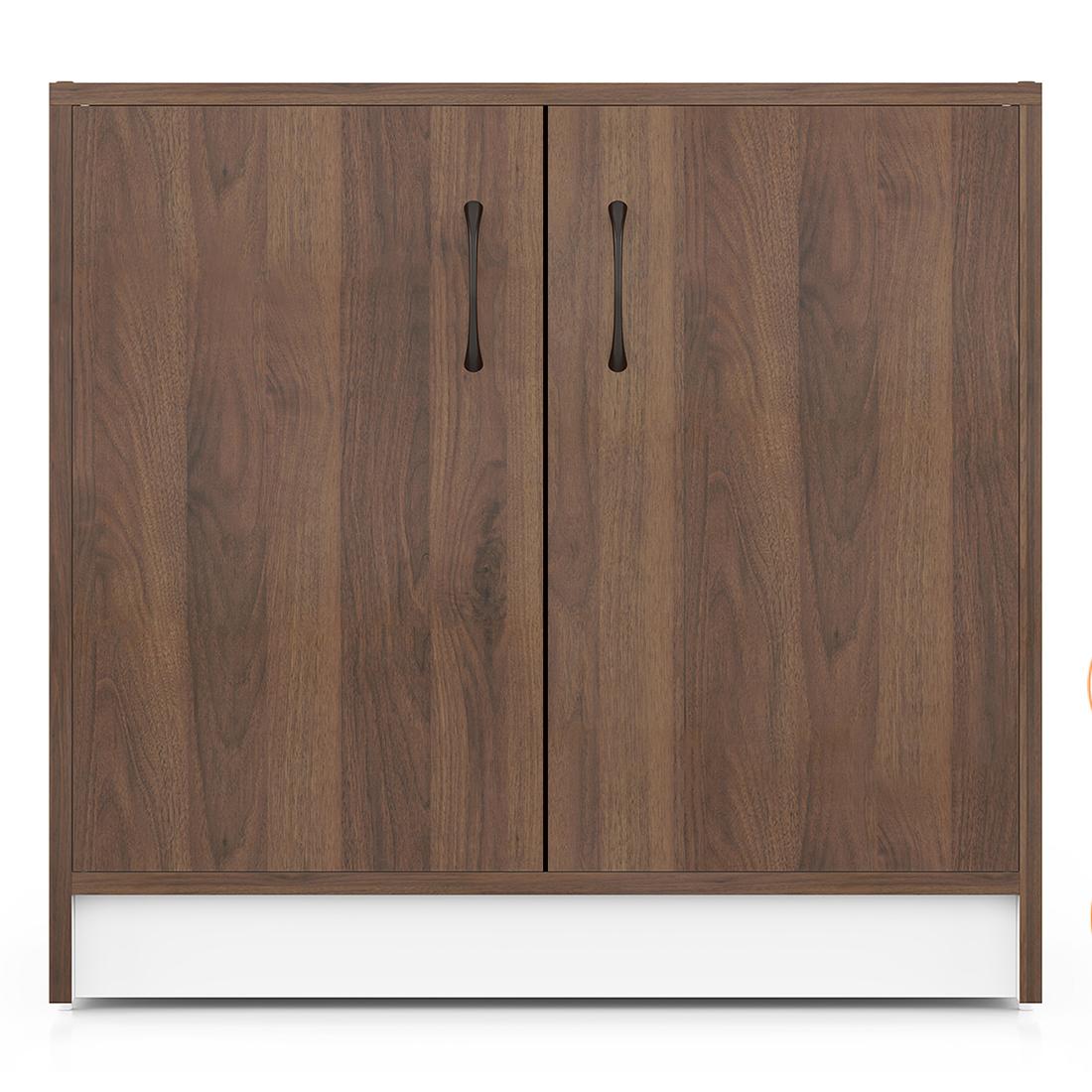 Alex 9 Pair Shoe Rack in Classic Walnut Finish