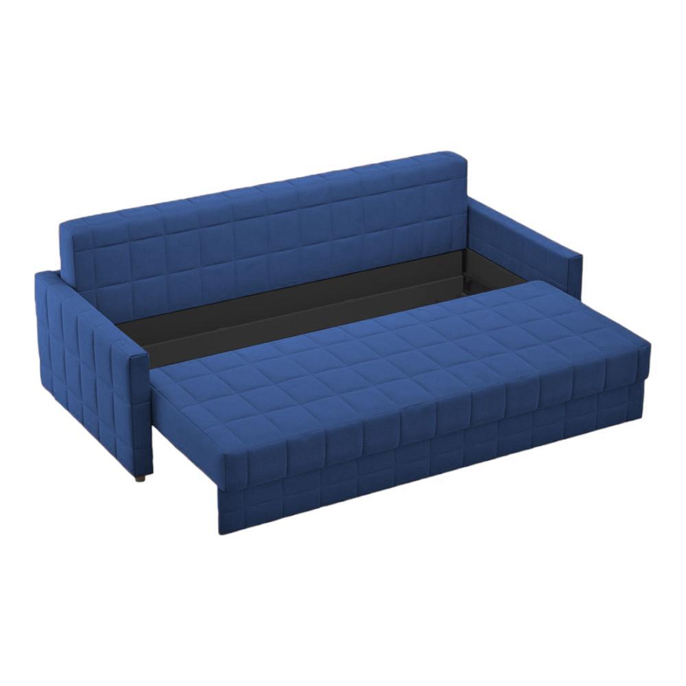 Alta 3 Seater Fold Out Sofa Cum Bed In Navy Bue Colour