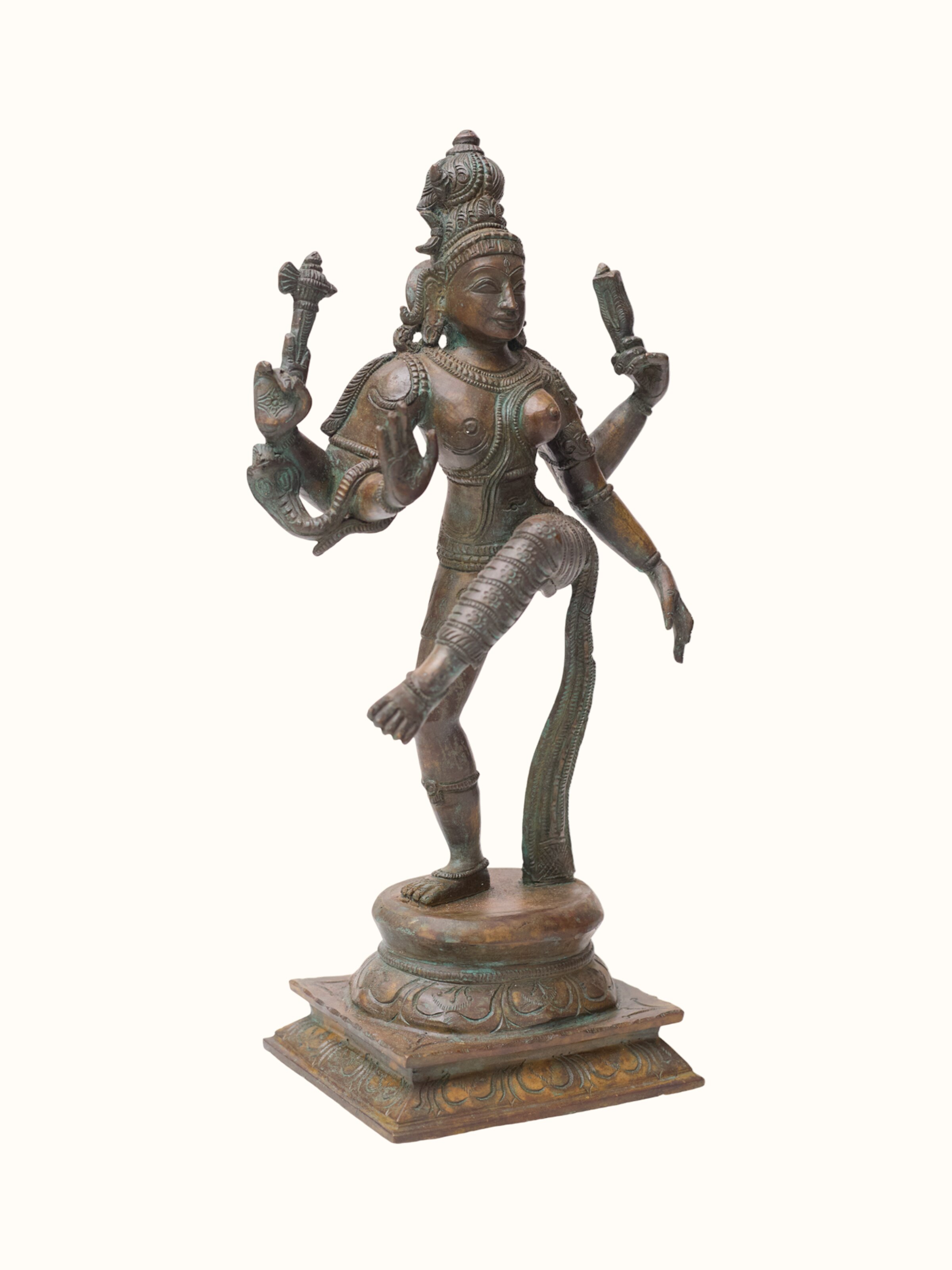Bronze Cast Dancing Ardhanarishvara Idol