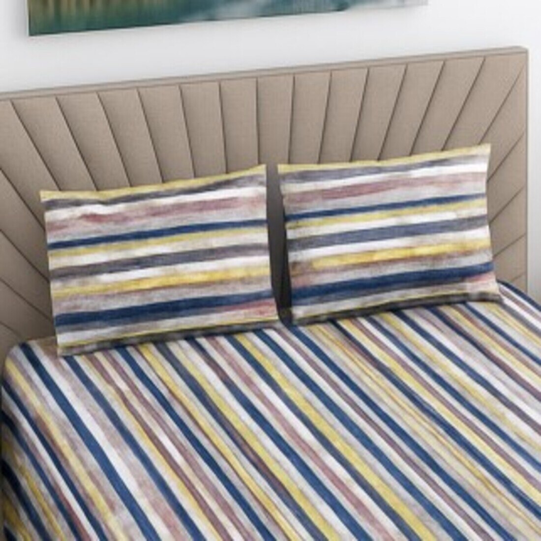 Threads Luxury Pure Cotton Super King Size bedsheets 275 x275