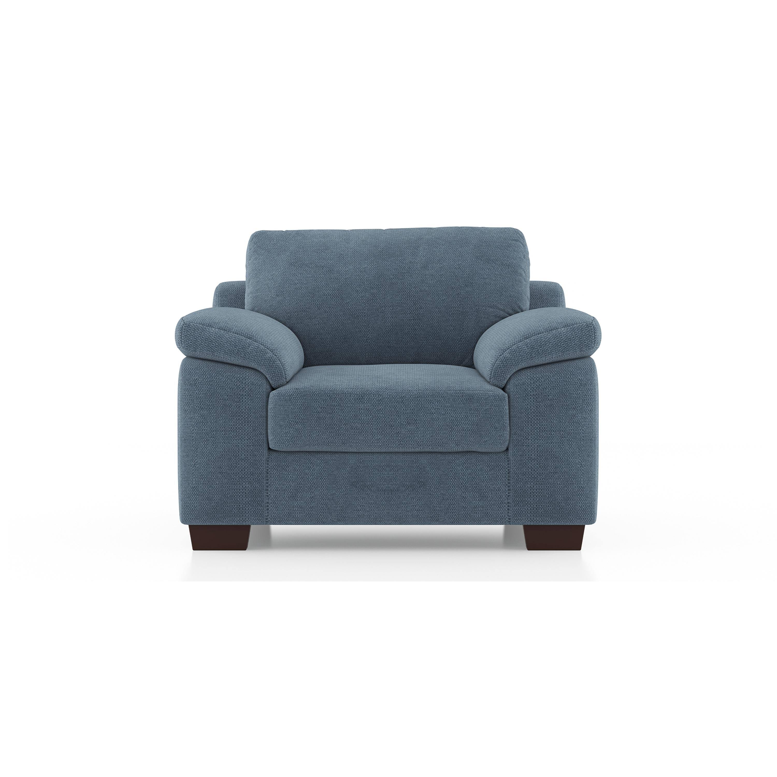 Esquel Essential 1 Seater Fabric Sofa In Ocean Weave