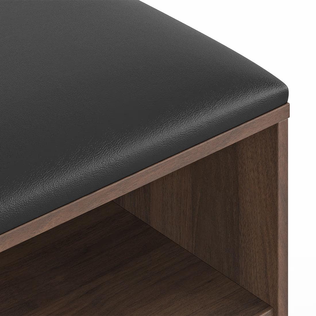 Alex 21 Pair Shoe Cabinet in Classic Walnut Finish