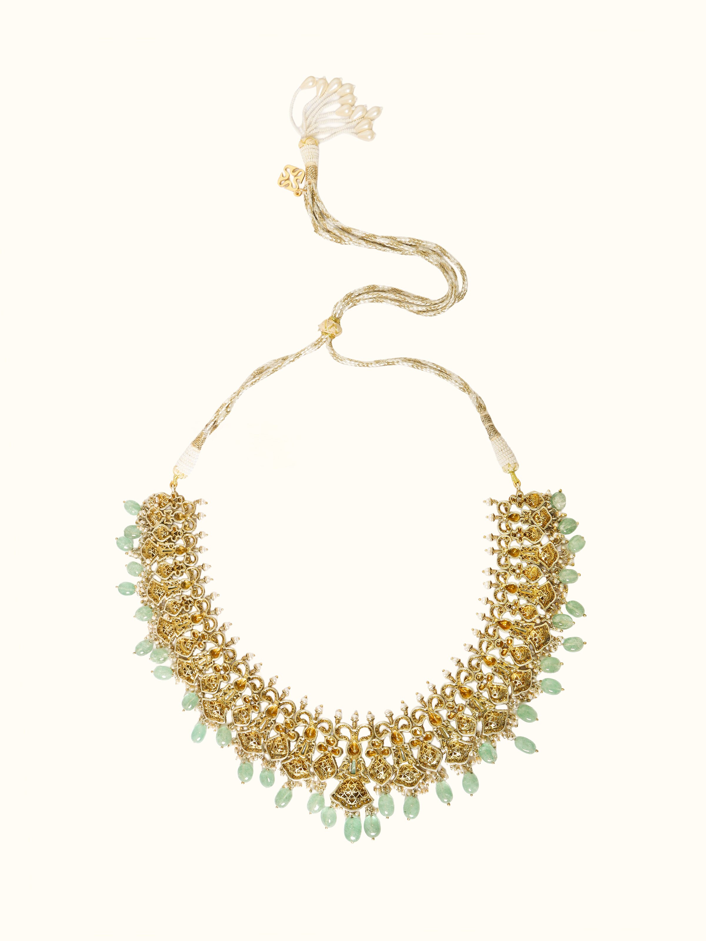 Back view of Silver Smithing collar necklace