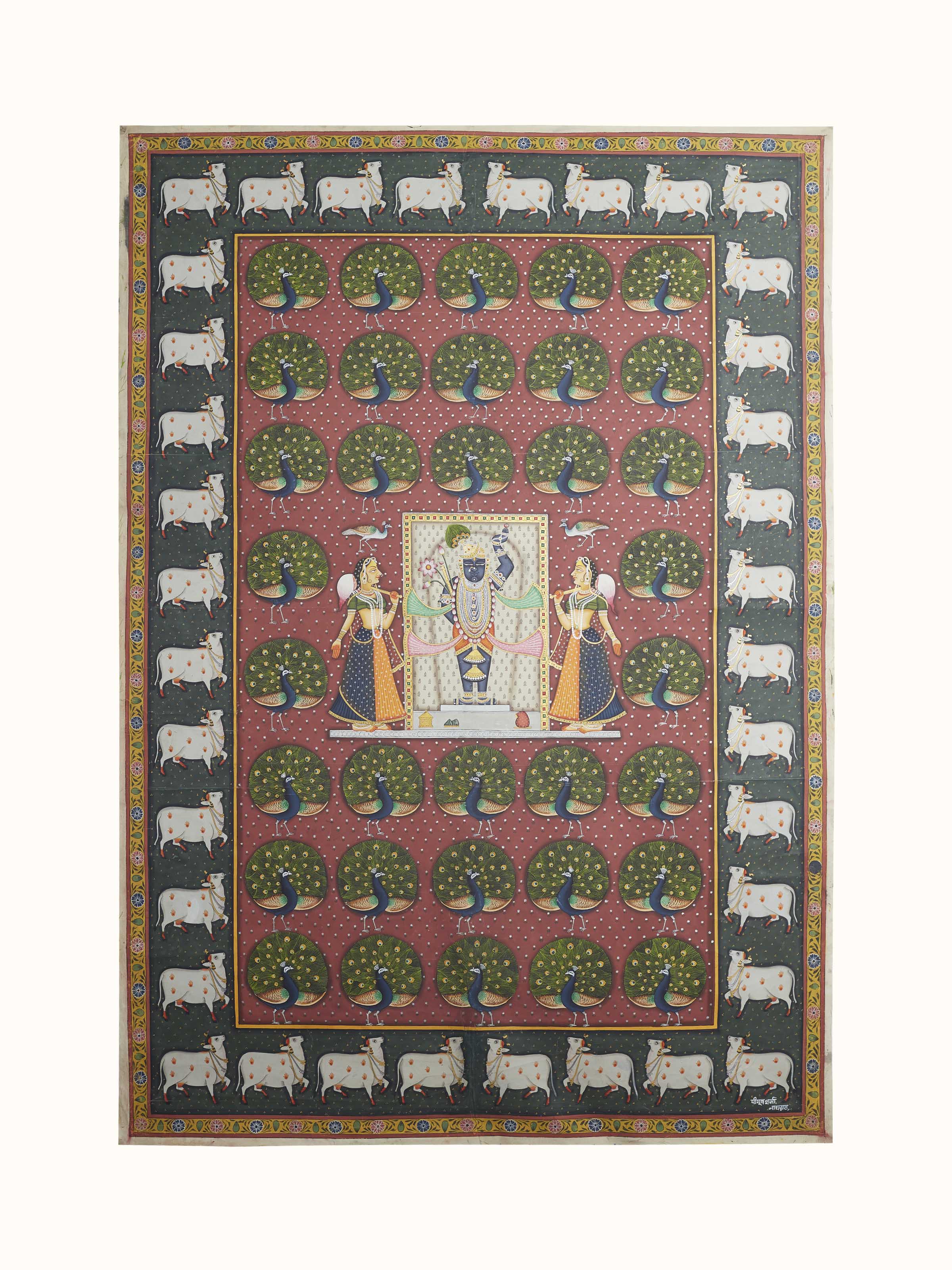 Shrinathji Morkuti Pichwai Painting